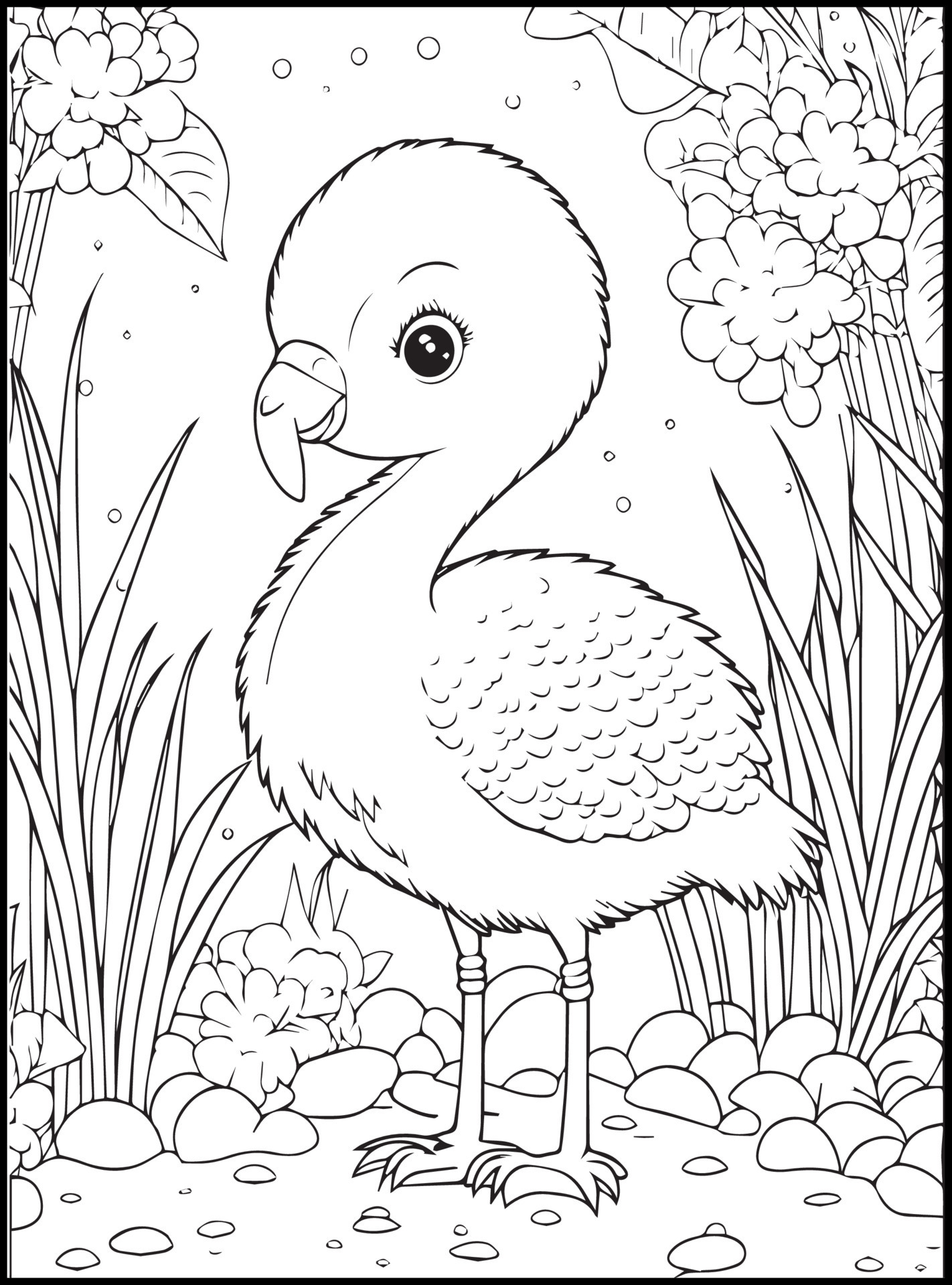 desenhos de animais fofos para colorir para crianças 17382427 Vetor no  Vecteezy