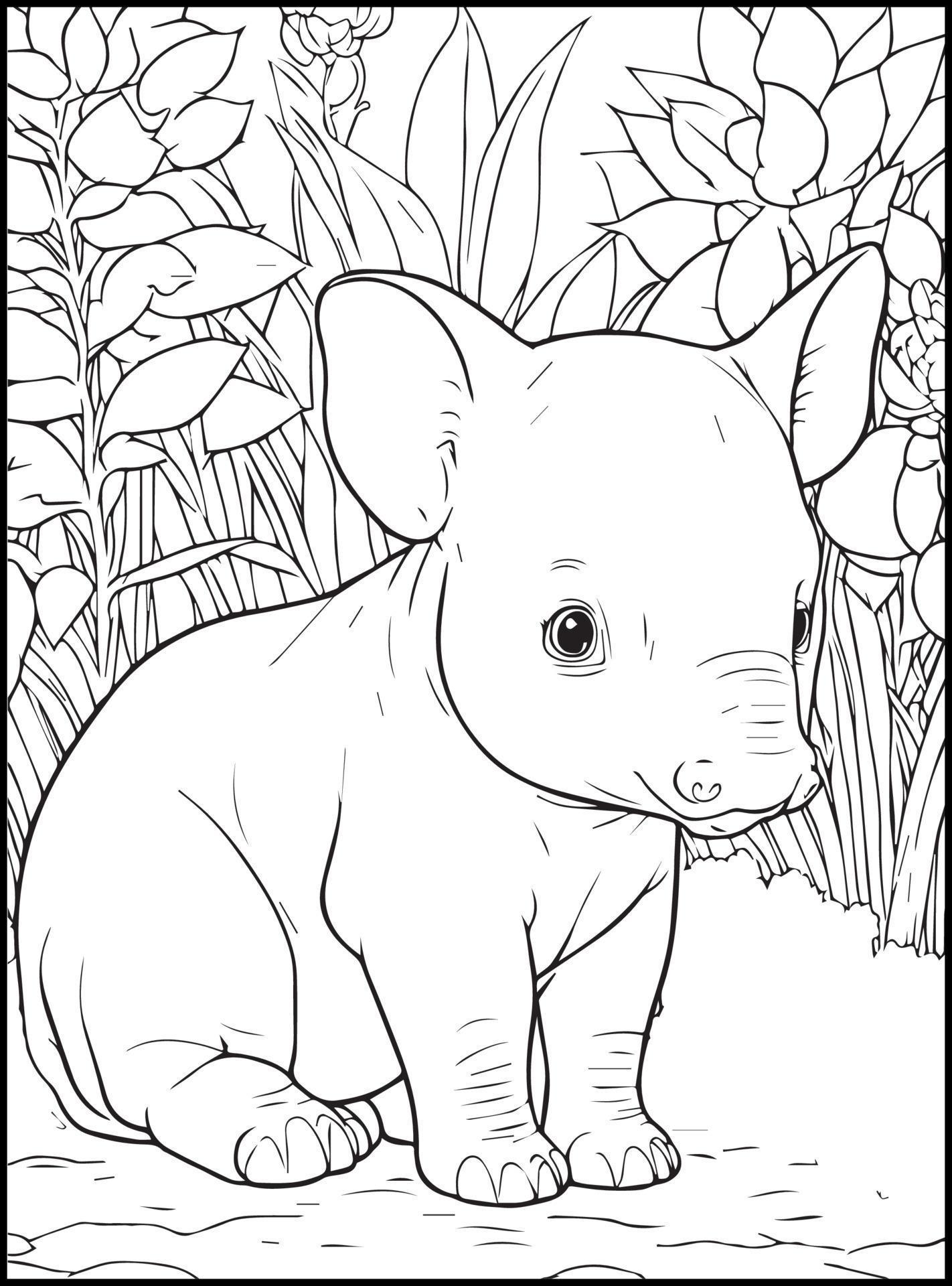 desenhos de animais fofos para colorir para crianças 17382427