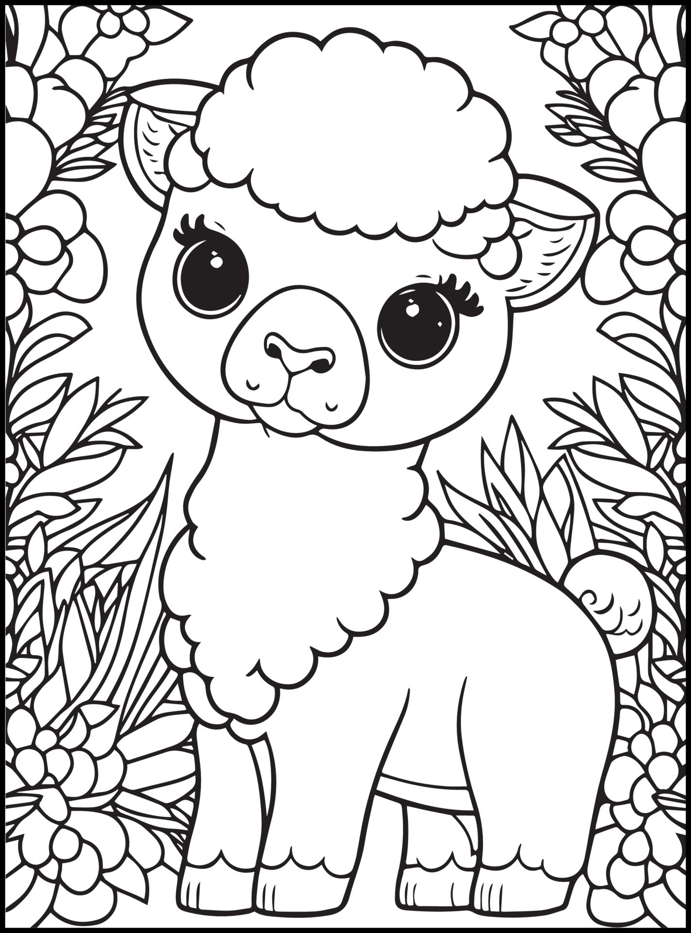 desenhos de animais fofos para colorir para crianças 17382427