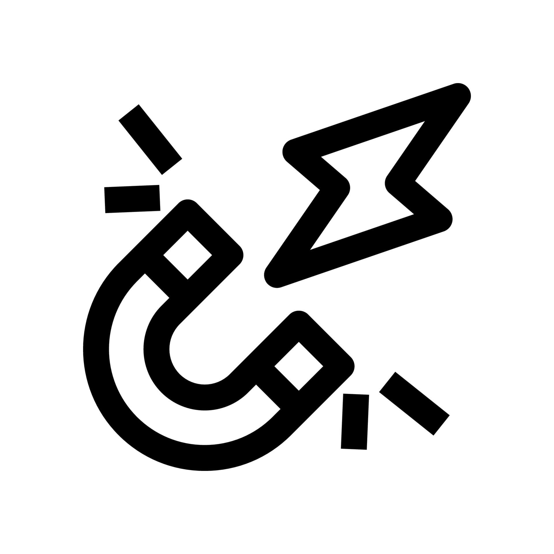 ícone de design plano de telefone celular com símbolo de quebra