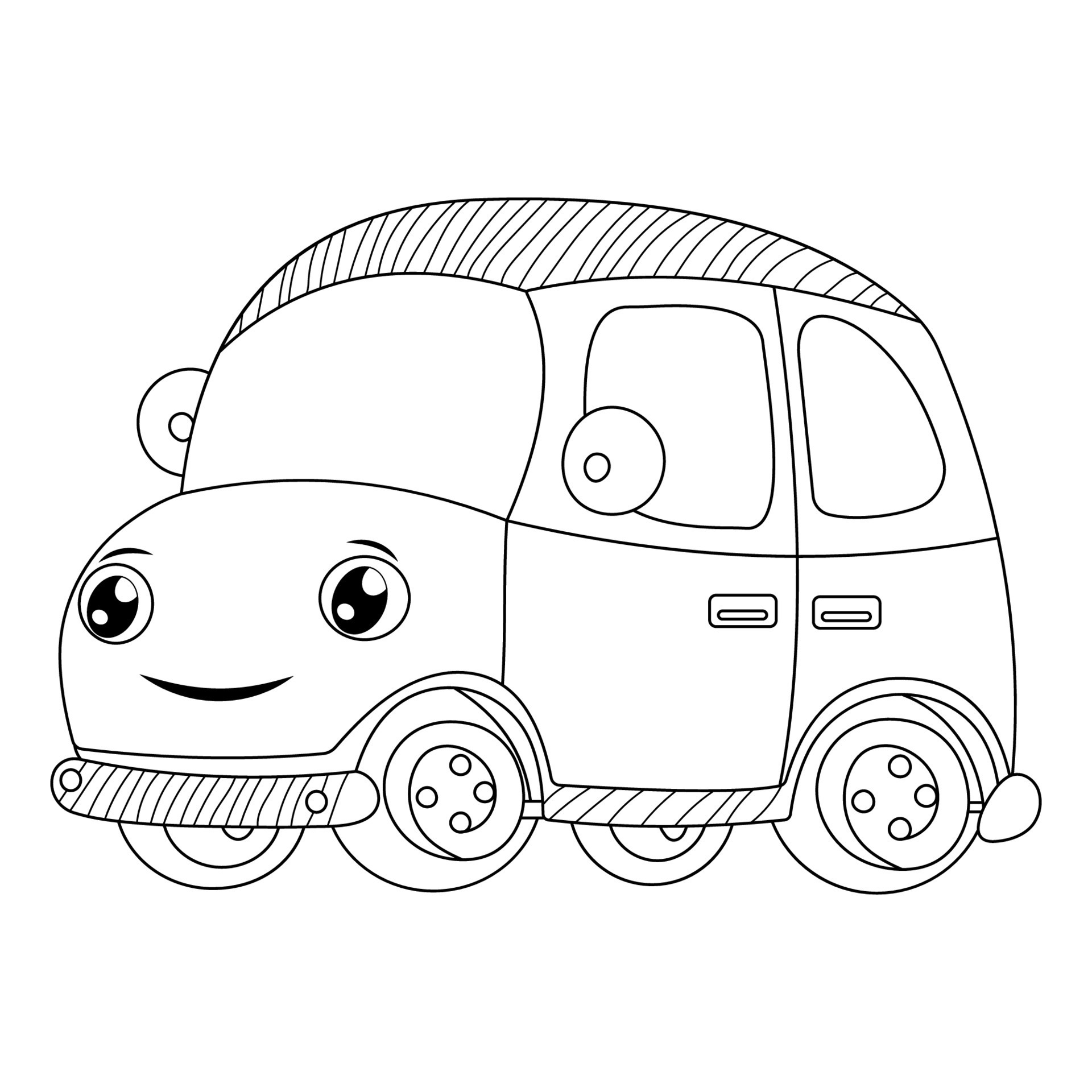 Desenho de Carro pequeno para Colorir - Colorir.com