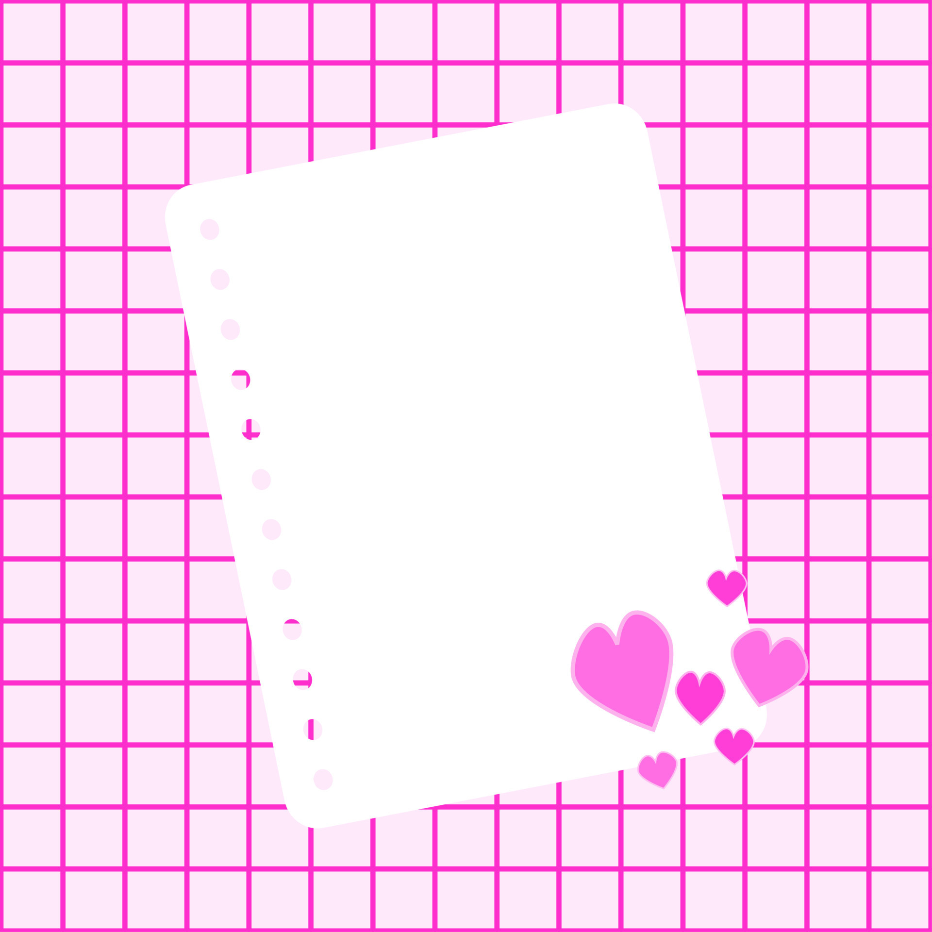 papel de nota branco sobre um fundo rosa. uma folha de papel de caderno foi  colocada em fundo xadrez rosa com corações rosa doce no canto. dia dos  namorados, conceitos de amor.