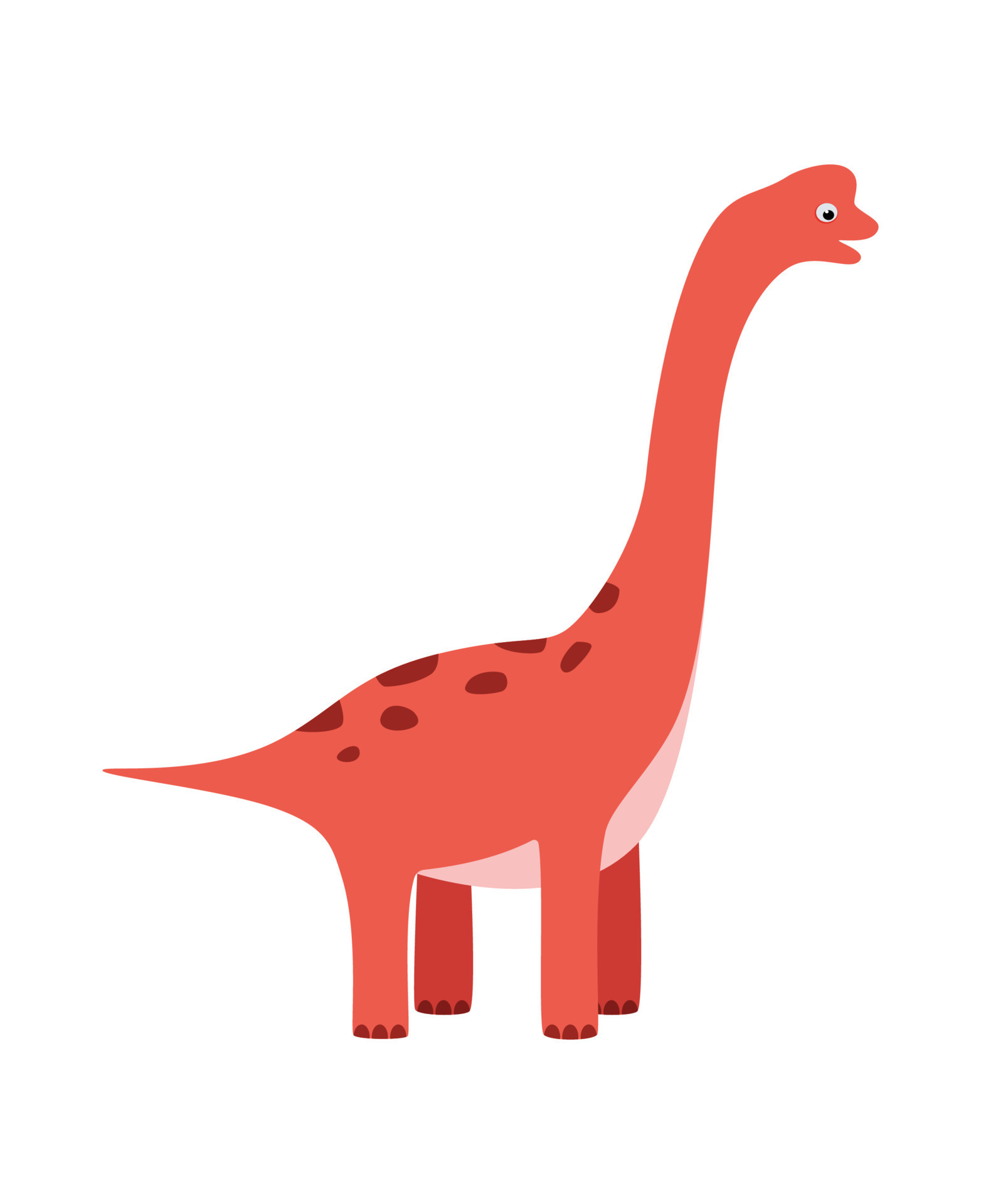Dinossauro Fofo De Desenho Animado. Ilustração do Vetor