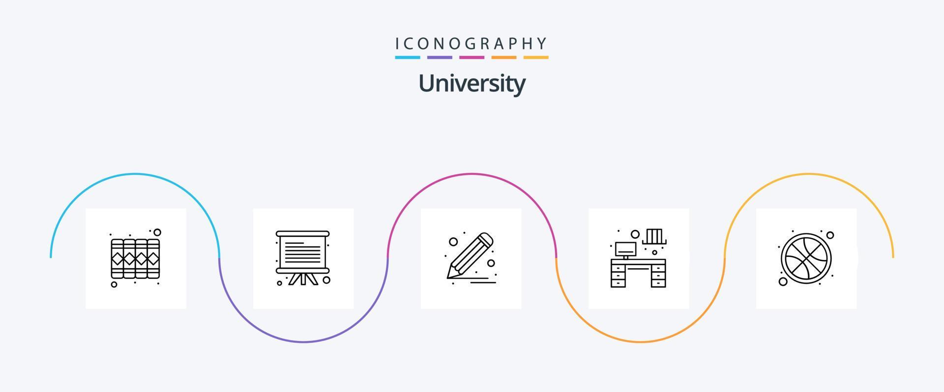 University line 5 icon pack incluindo jogo. tabela. desenhar. mesa de  estudo. interior 18316987 Vetor no Vecteezy