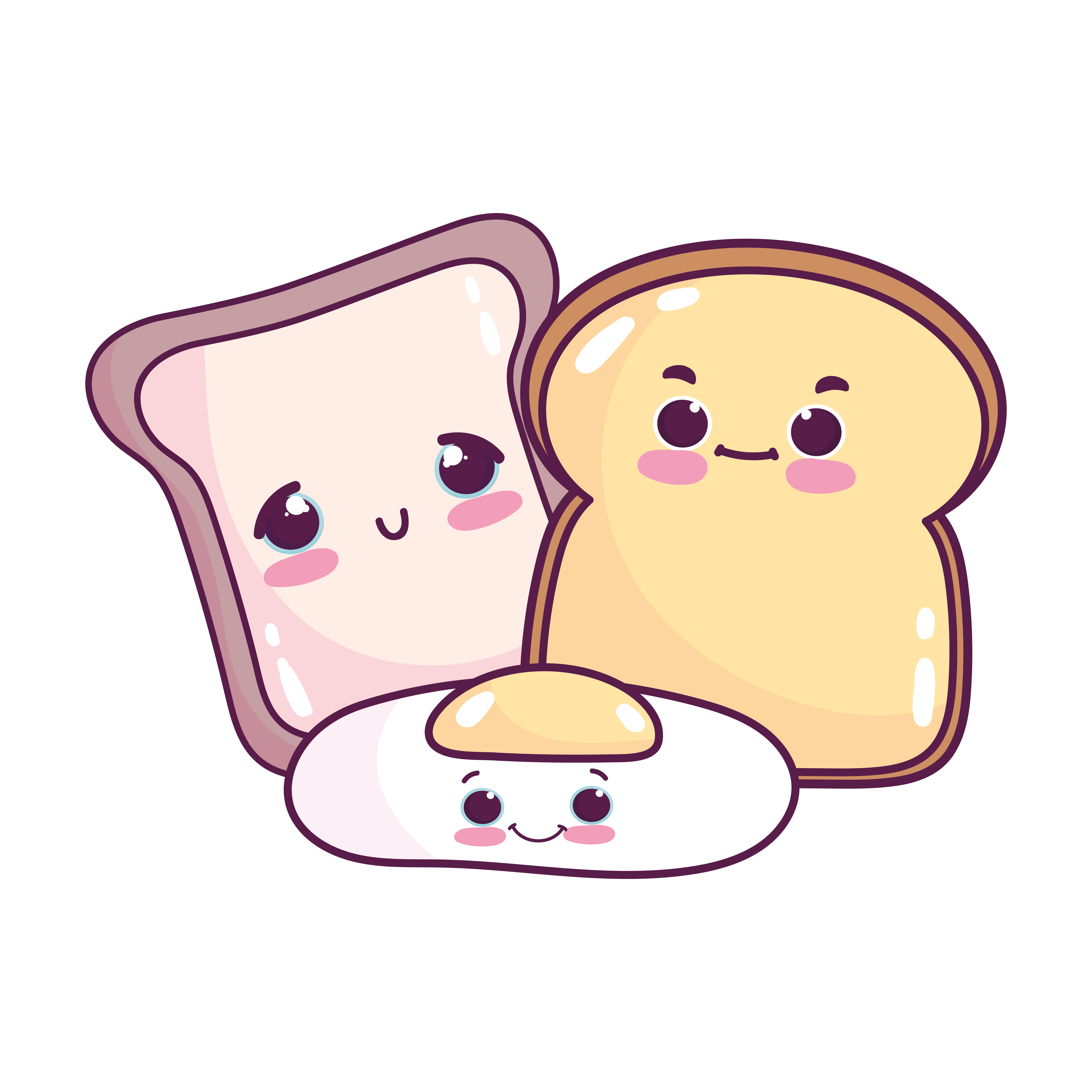 Comida Fofa Pão Doce Sobremesa Desenho Isolado Kawaii Ilustração do Vetor -  Ilustração de lanchonete, pastelaria: 177066419