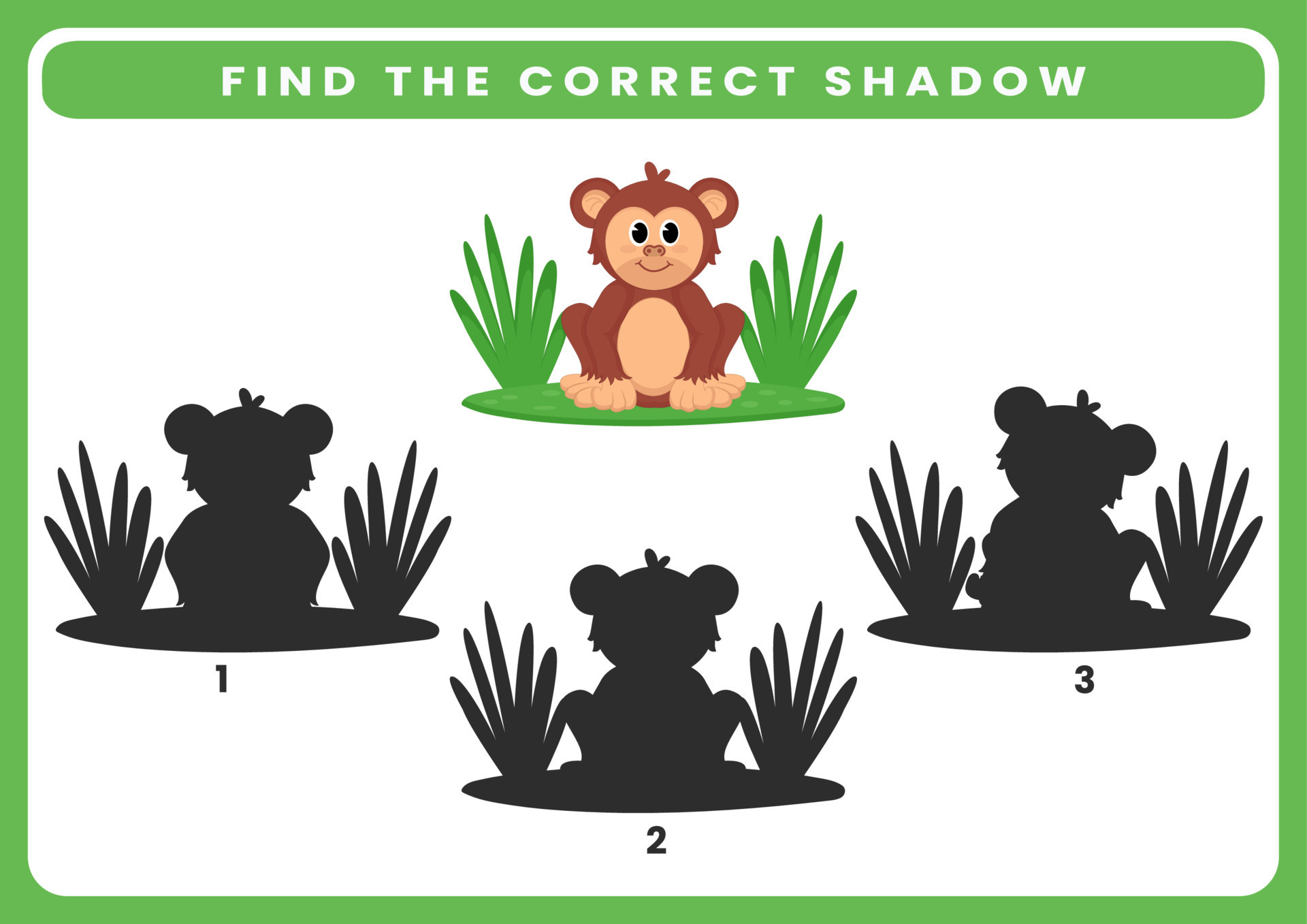 encontre o jogo de sombras correto com o gato preto. planilha para crianças  pré-escolares, folha de atividades para crianças 7735092 Vetor no Vecteezy