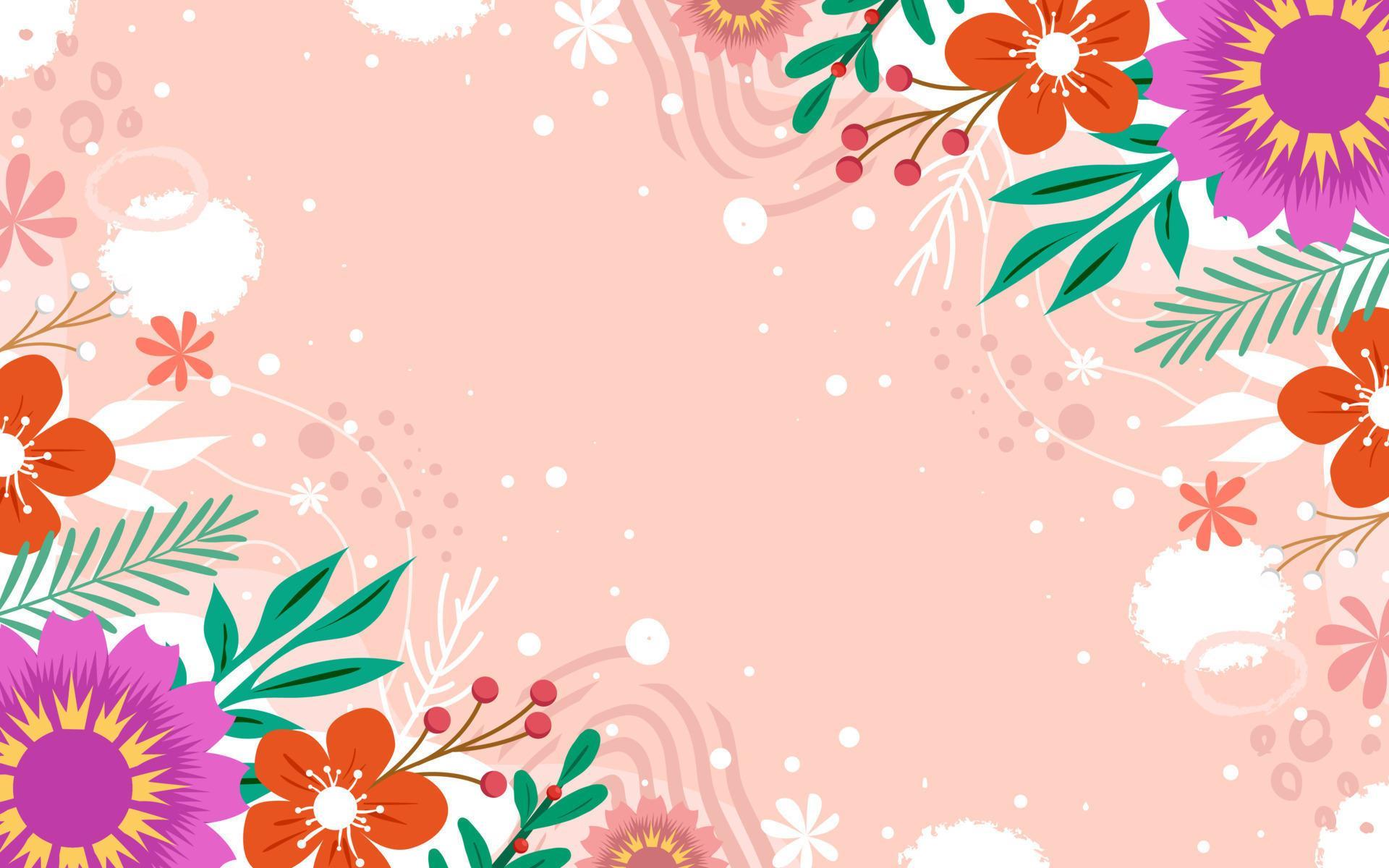 fundo floral primavera 18903683 Vetor no Vecteezy