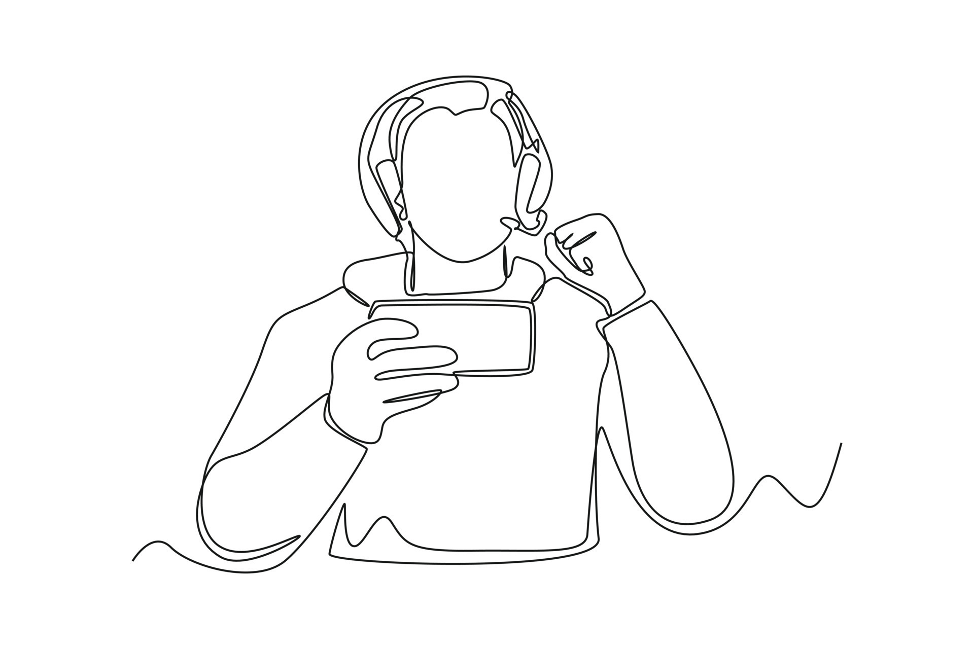 Cara dos desenhos animados, streaming de jogo que ele está jogando no  computador. ilustração em vetor plana. jovem com fones de ouvido, recebendo  dinheiro para transmitir o jogo na internet. online, streaming