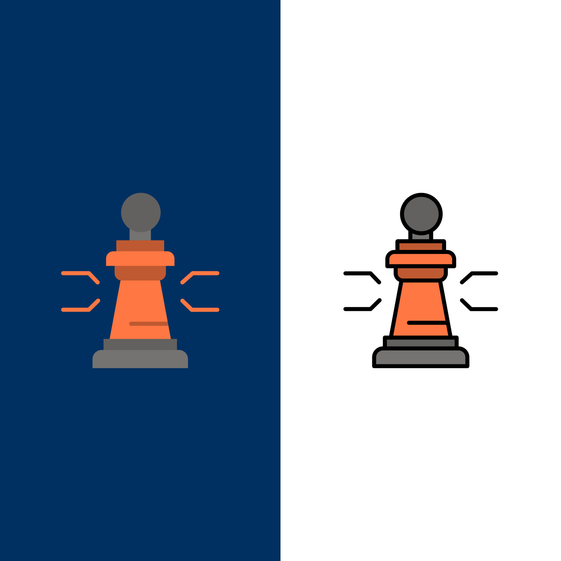 xadrez vantagem figuras de negócios estratégia de jogo tática