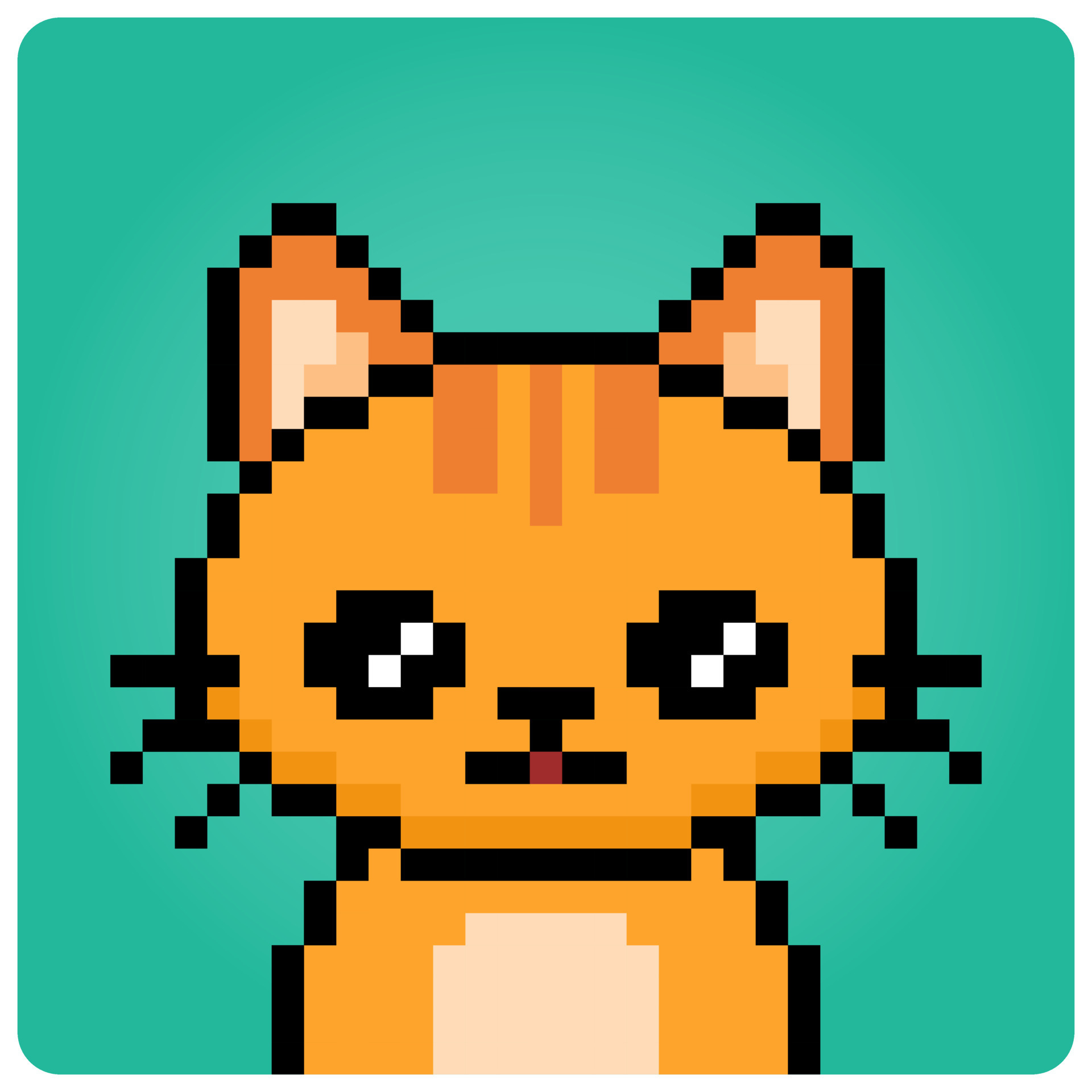 Pixel 8 bit gato siamês animais para ativos de jogo em ilustração vetorial