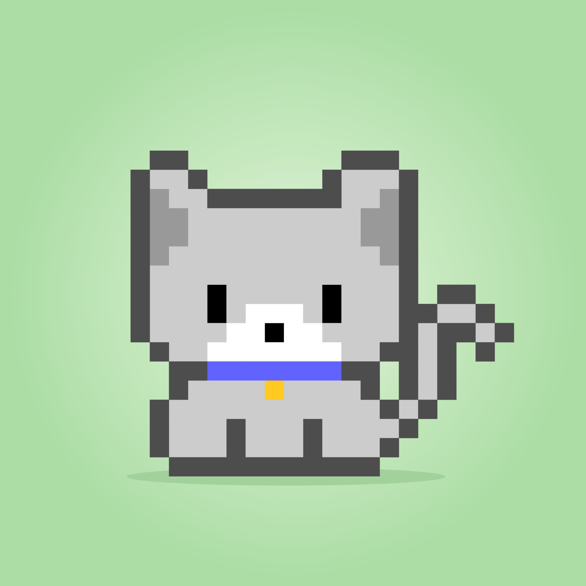 pixel 8 bit um gato. animal para ativos de jogo em ilustração vetorial.  19635806 Vetor no Vecteezy