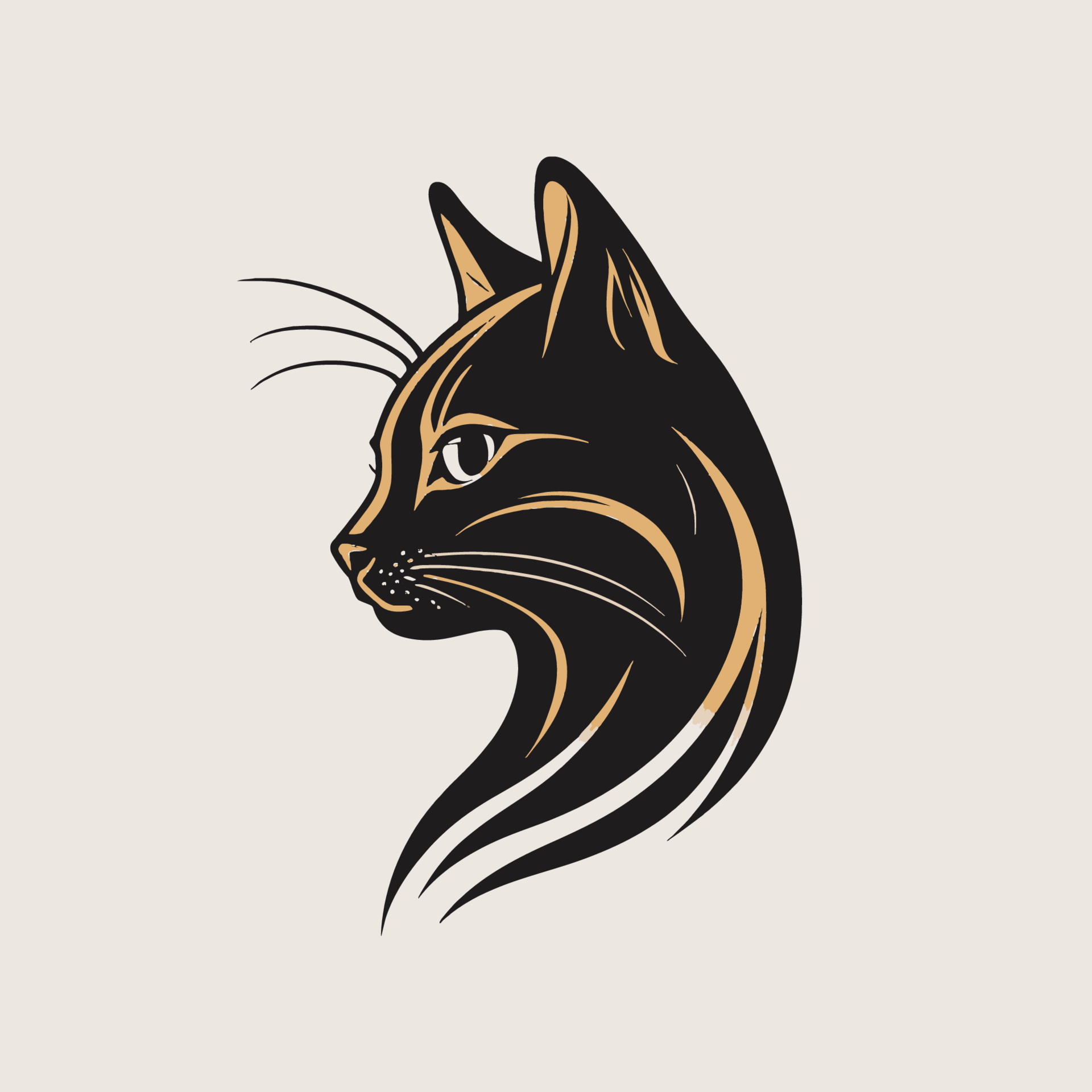 gato cabeça gatinho símbolo - jogos gato logotipo elegante elemento para  marca - abstrato ícone símbolos 20329295 Vetor no Vecteezy