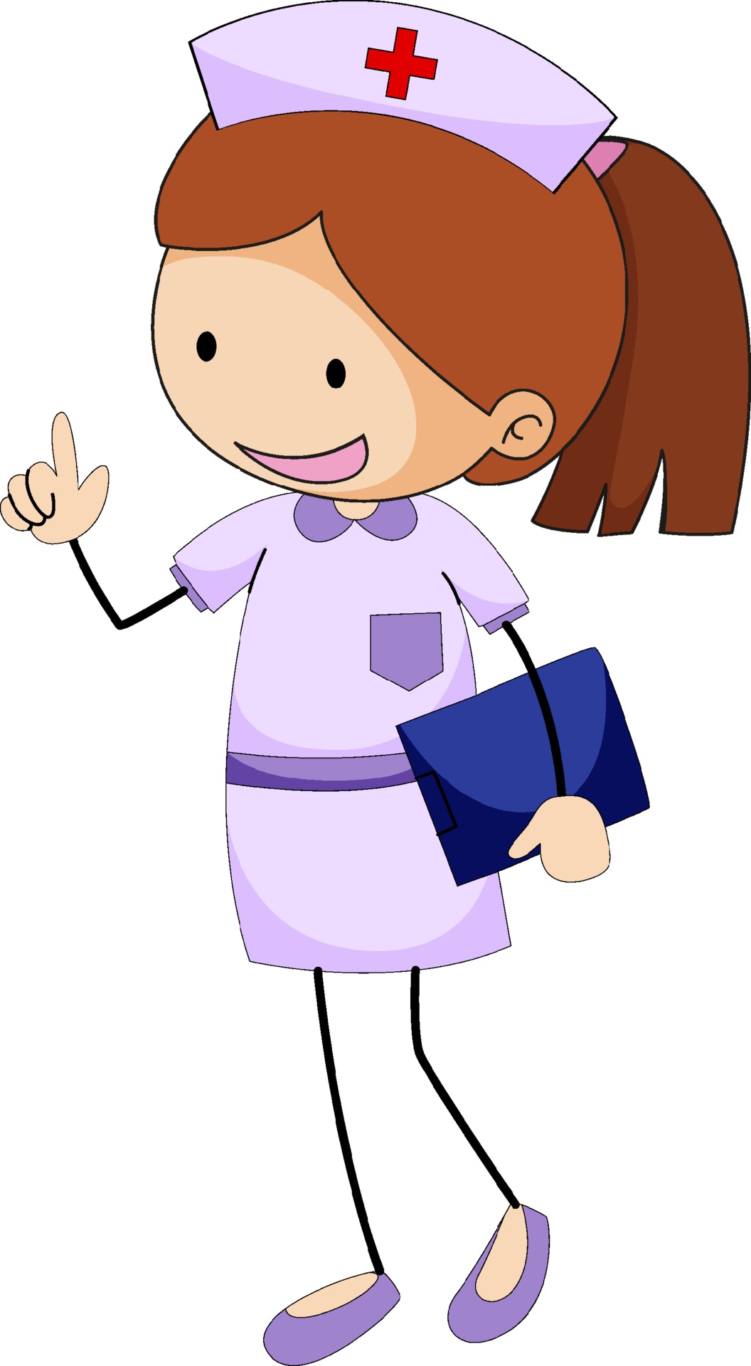 Conjunto de mulher feliz em uniforme de enfermeira com atuação diferente em  personagem de desenho animado, ilustração vetorial plana isolada [download]  - Designi