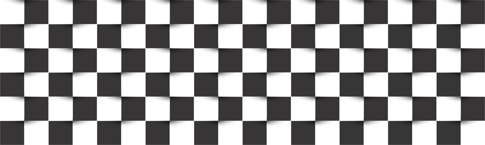 cabeçalho xadrez preto e branco. simples textura quadrada de vetor
