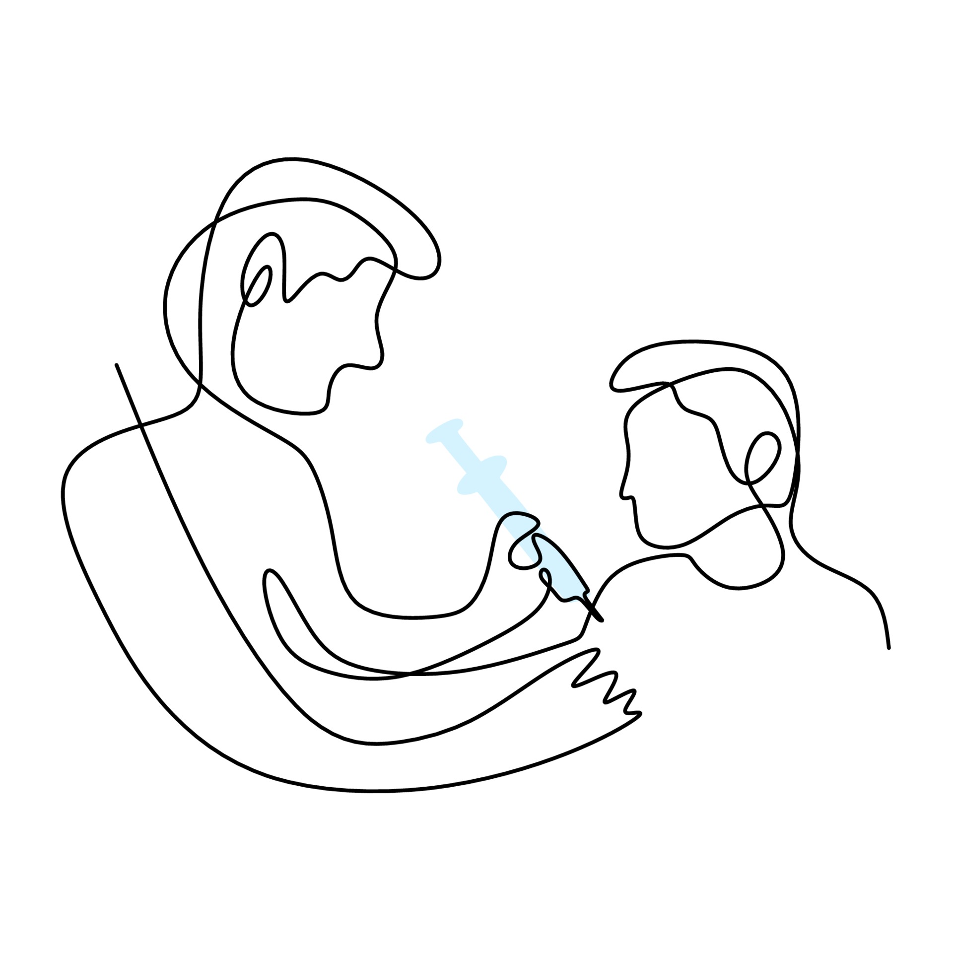 desenho de doutora com fixa medica de paciente nas mãos [download