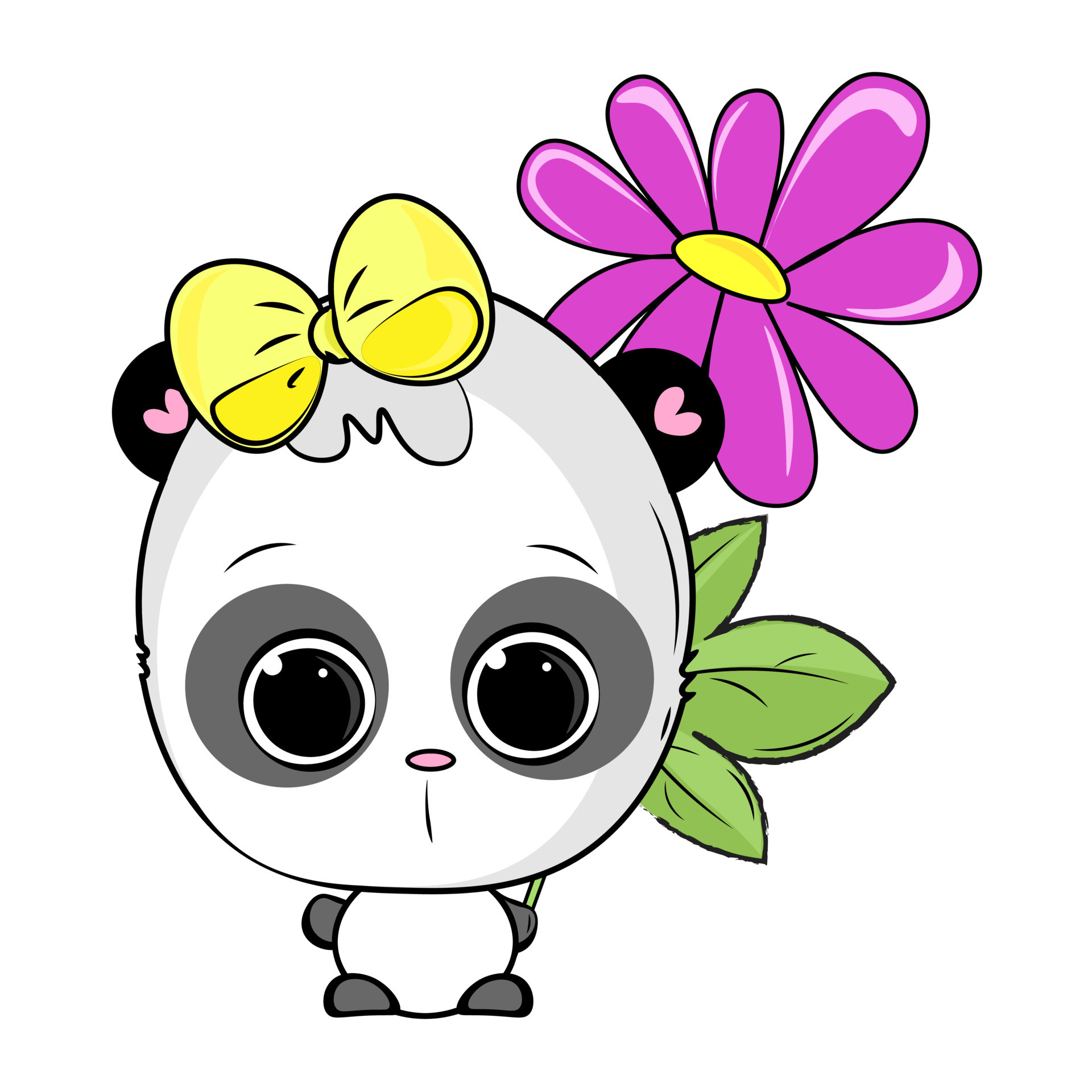fofa kawaii panda desenho animado ilustração 23813752 Vetor no Vecteezy