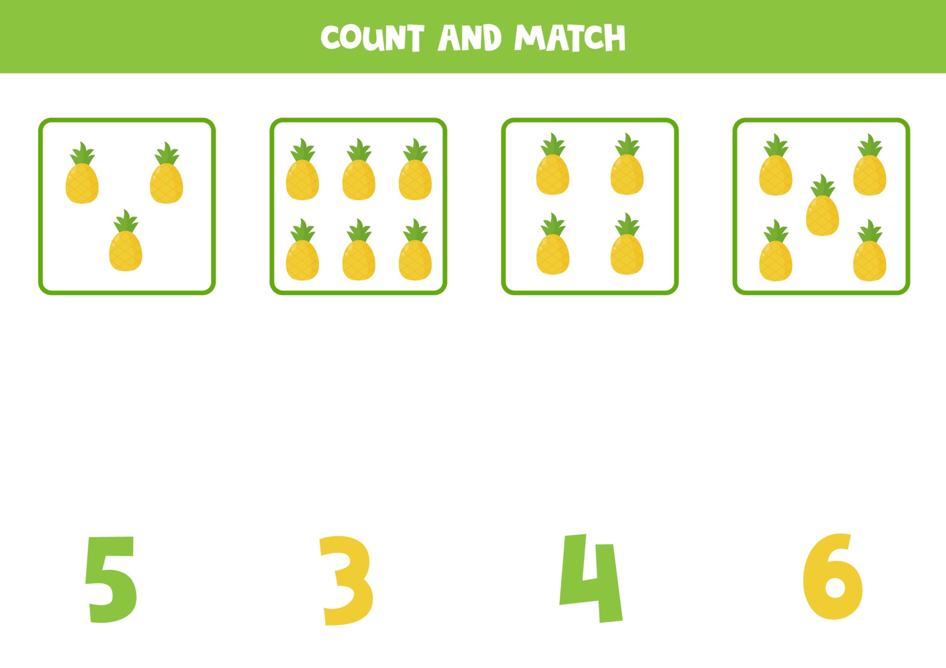 jogo de matemática infantil, conte quantos deles. Brinquedos infantis  6815451 Vetor no Vecteezy