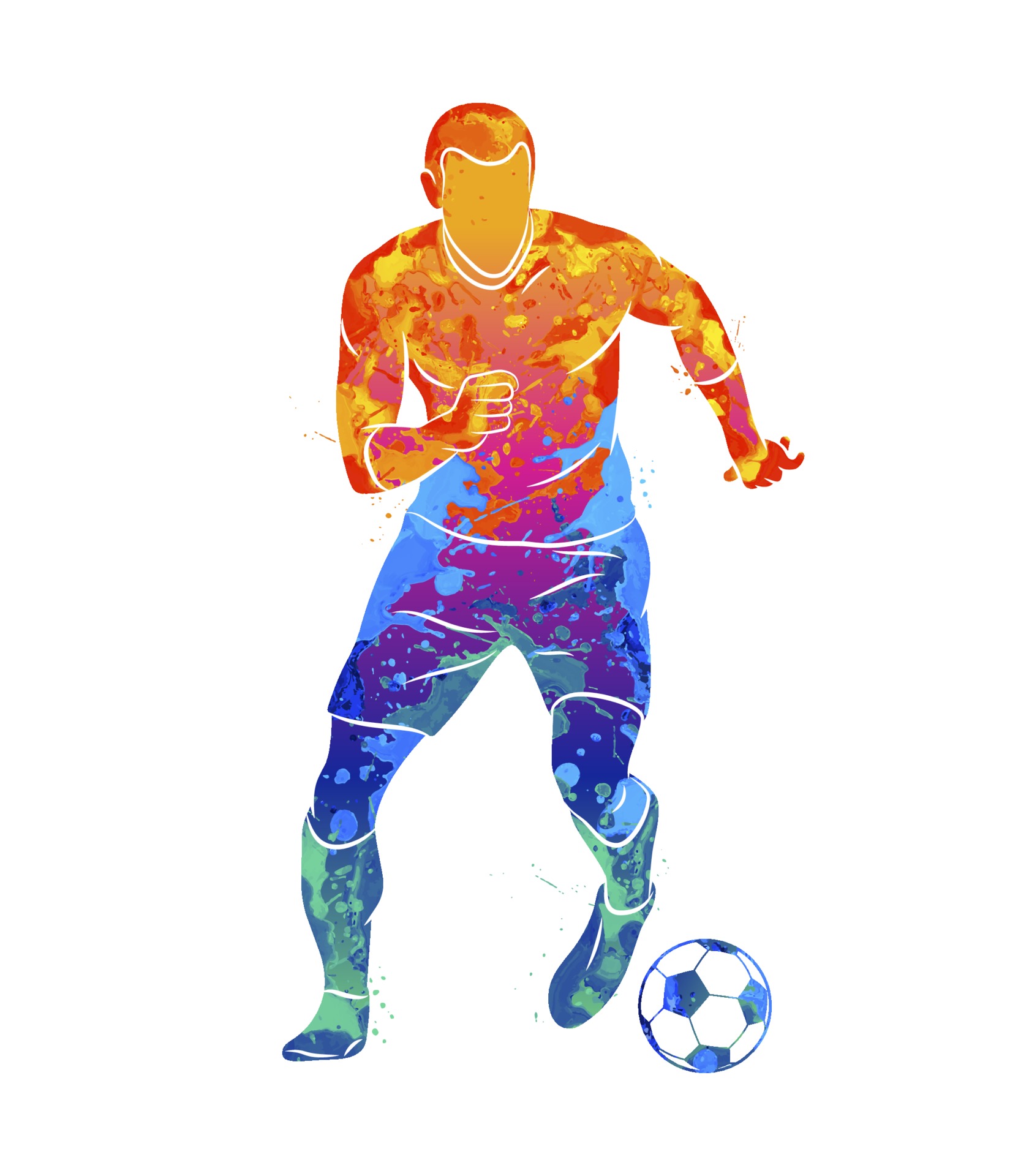 Futebol, Os Atletas, Jato De Tinta PNG, O Jogo De Futebol Imagens