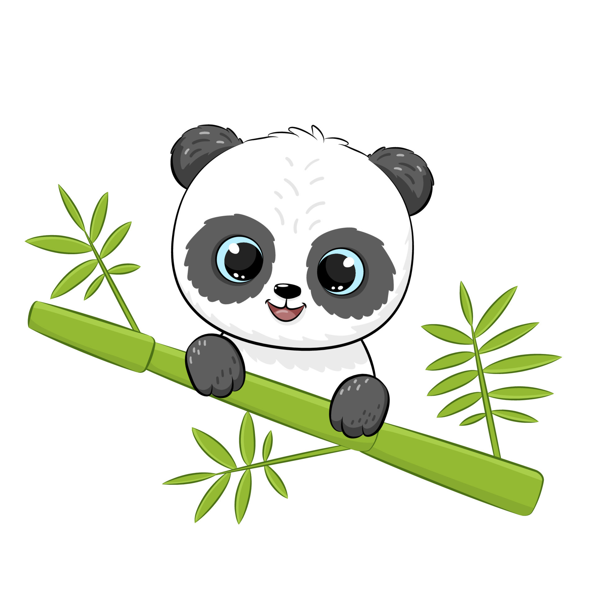 fofa kawaii panda desenho animado ilustração 23813752 Vetor no Vecteezy