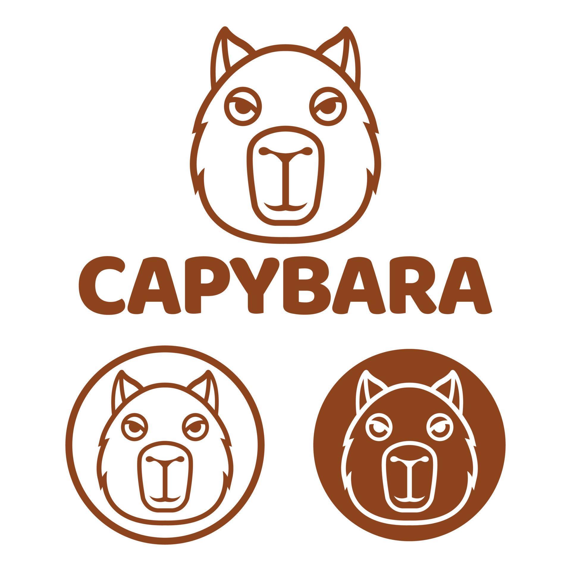 Baixar Vetor De Design De Padrão De Desenho De Capivara