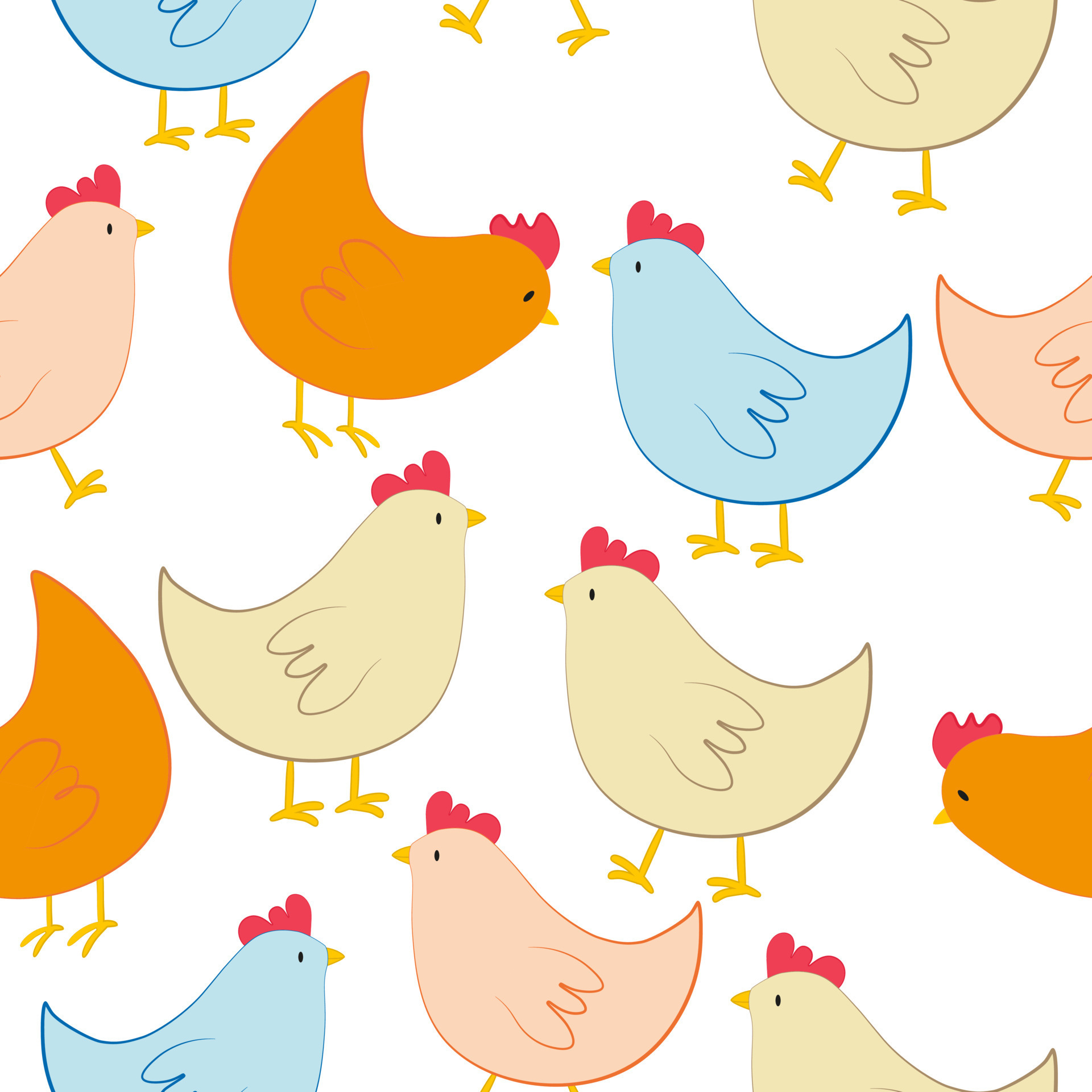 desenho animado engraçado galinhas, galinhas e galos, fofa garotas. frango  em ninho com ovos, pequeno pintinho e mãe galinha, Fazenda pássaro animais  vetor conjunto 23355831 Vetor no Vecteezy