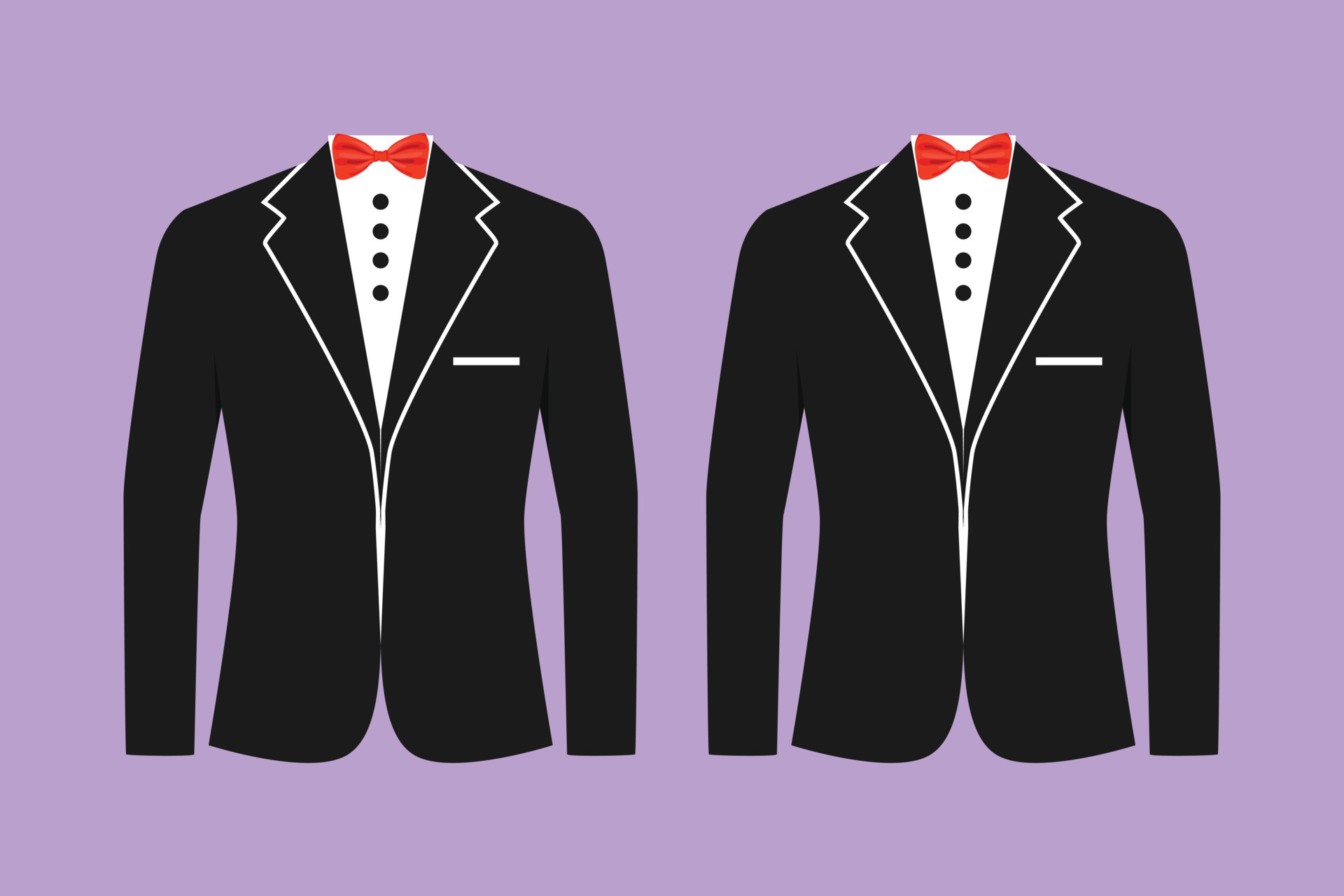 Ilustração 3d de um traje formal de terno sob medida para ocasiões