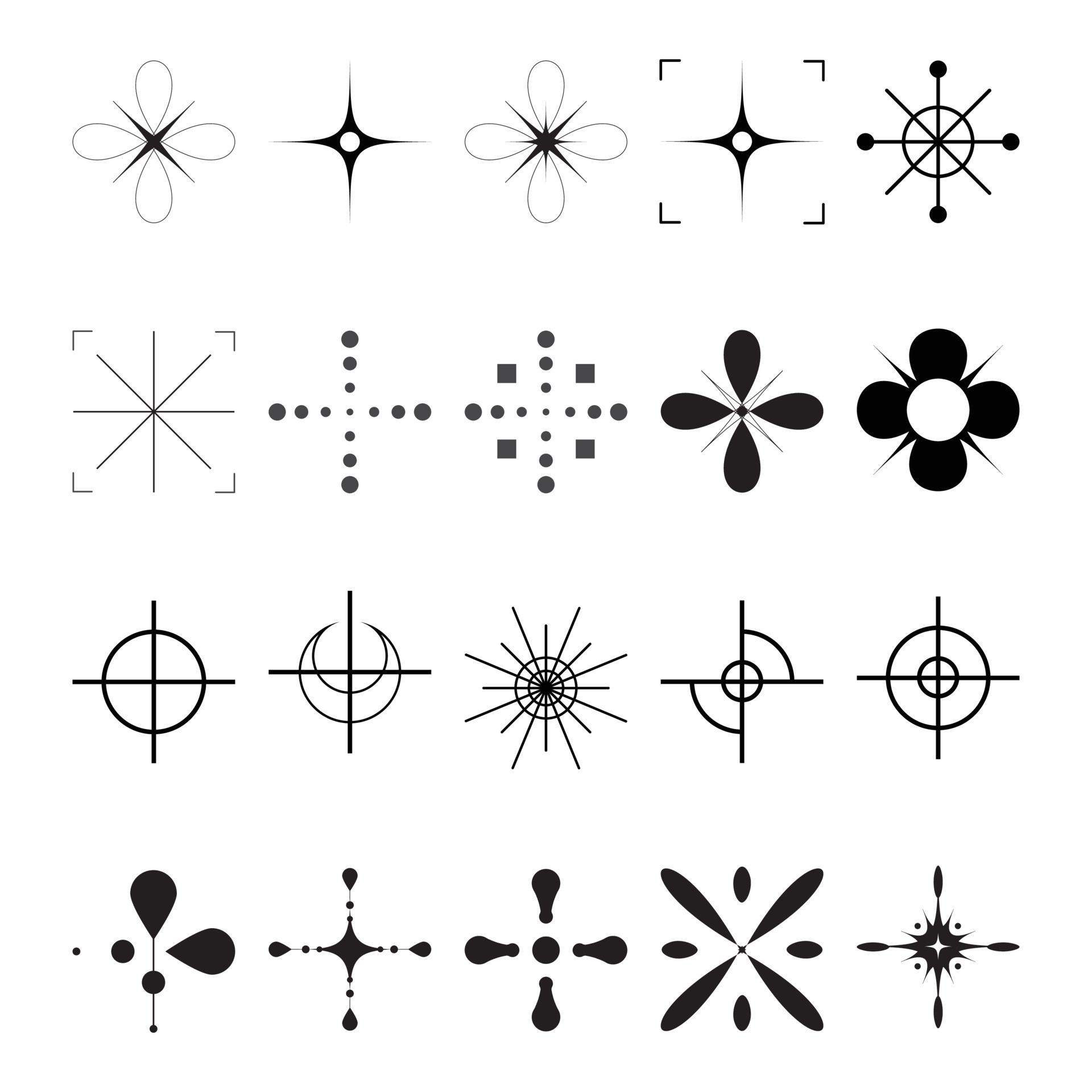 Elementos Futuristas Retrorfuturistas Para Design. Coleção De Geometria  Gráfica Abstrata Ilustração do Vetor - Ilustração de etiquetas, fundo:  258307874
