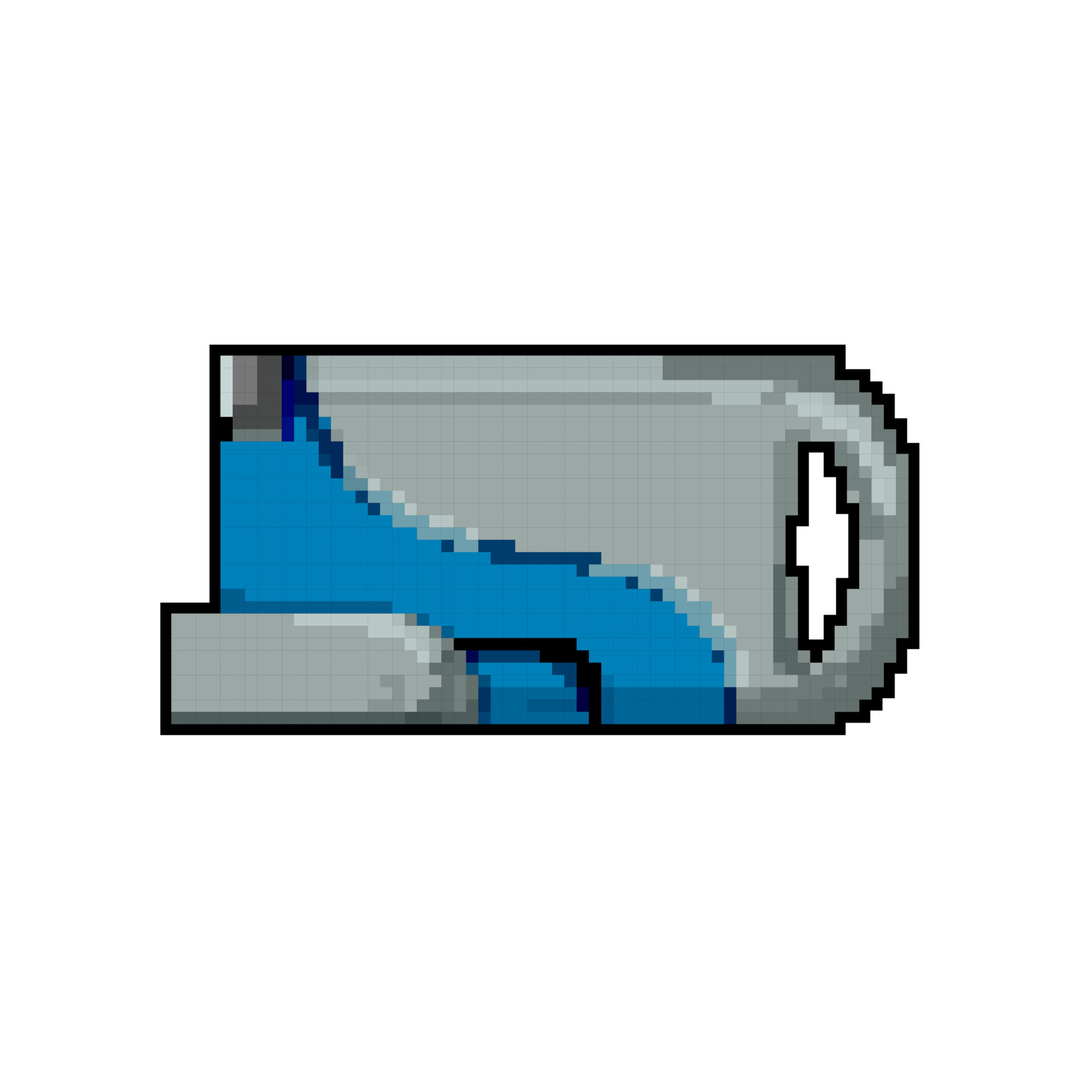 pixel arte ilustração água pistola. pixelizada água pistola. água