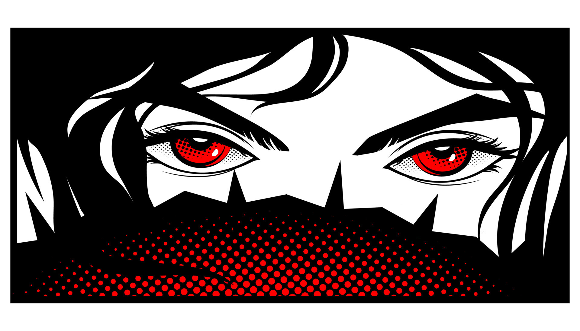 Vetores de Bandeira Do Web Para O Anime Manga Face Do Anime Com Os Olhos  Vermelhos Dos Desenhos Animados Ilustração Do Vetor e mais imagens de  Estilo Mangá - iStock
