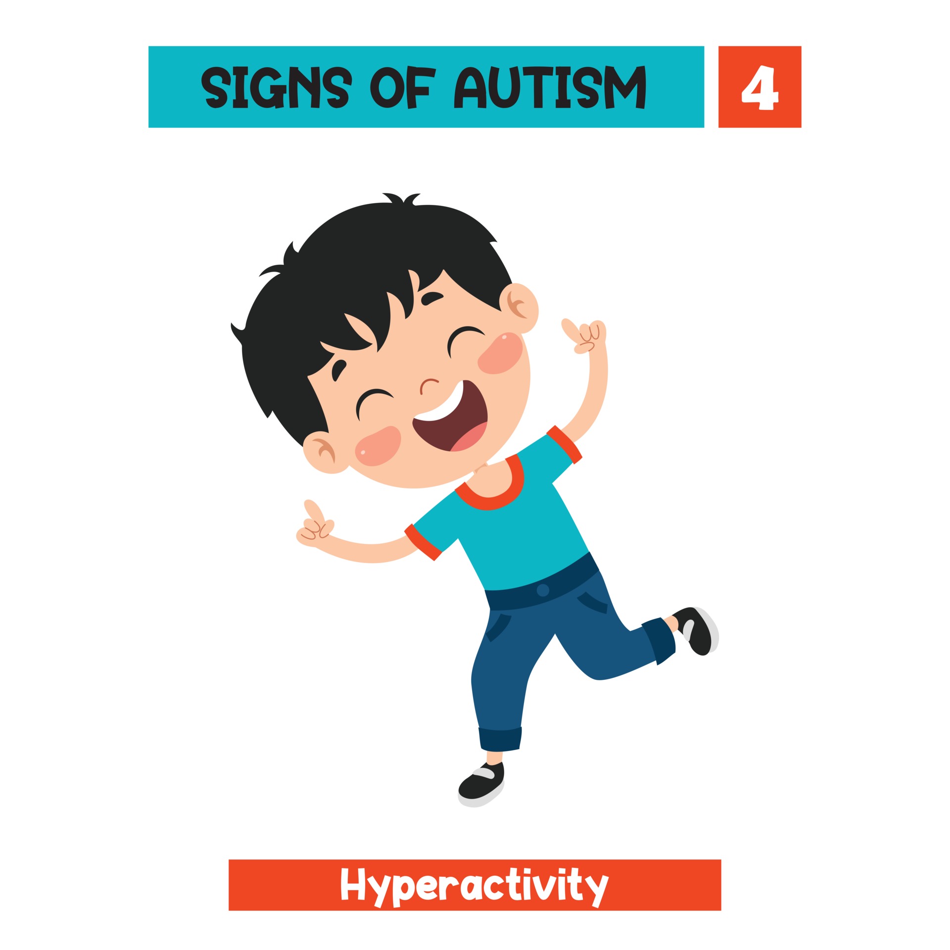 Autism Sinais Adiantados Da Síndrome Do Autismo Nas Crianças Illus Do Vetor  Ilustração do Vetor - Ilustração de conceito, conceptual: 125807450