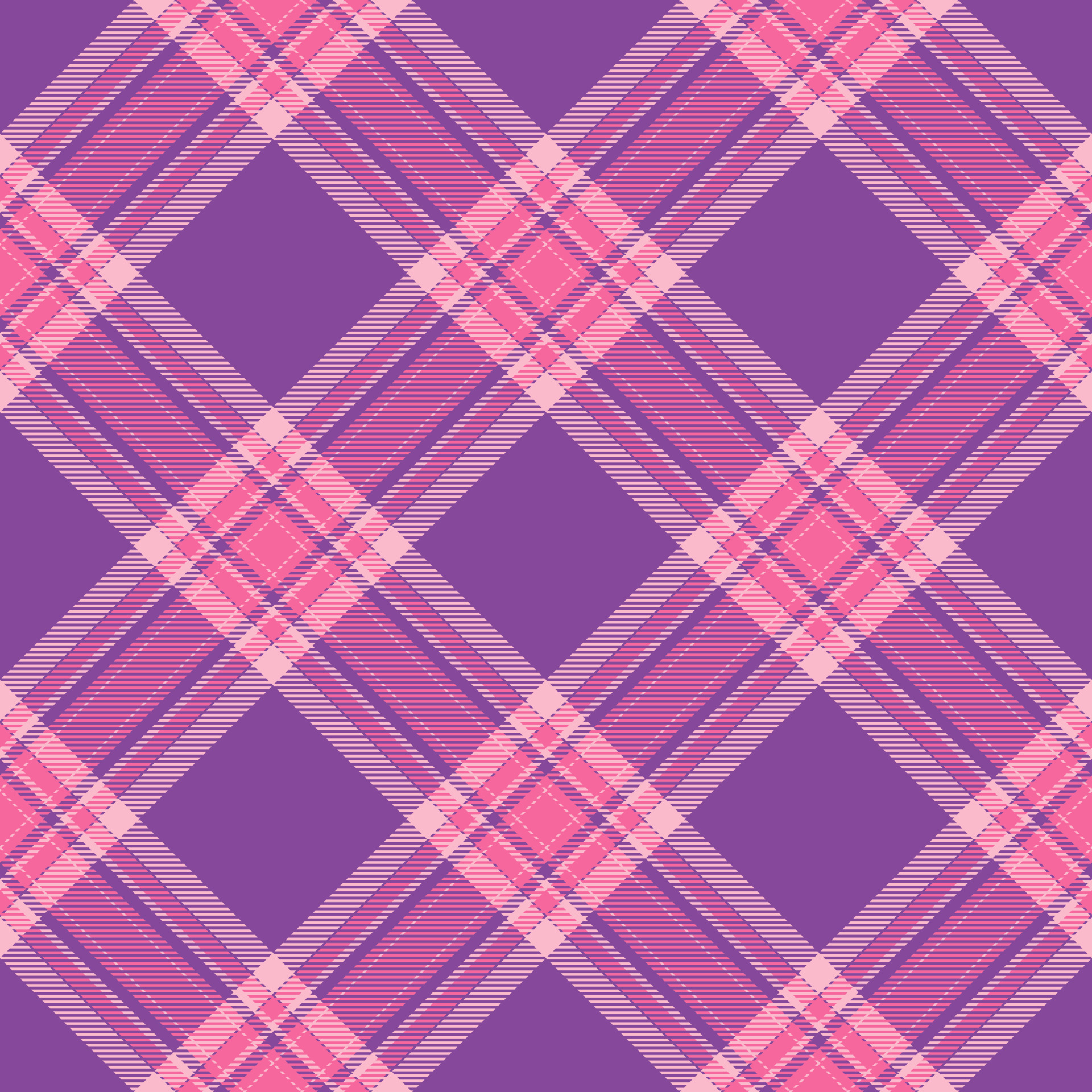 Tecido xadrez textura cor de rosa sem costura tartan padrão ilustração  vetorial fundo