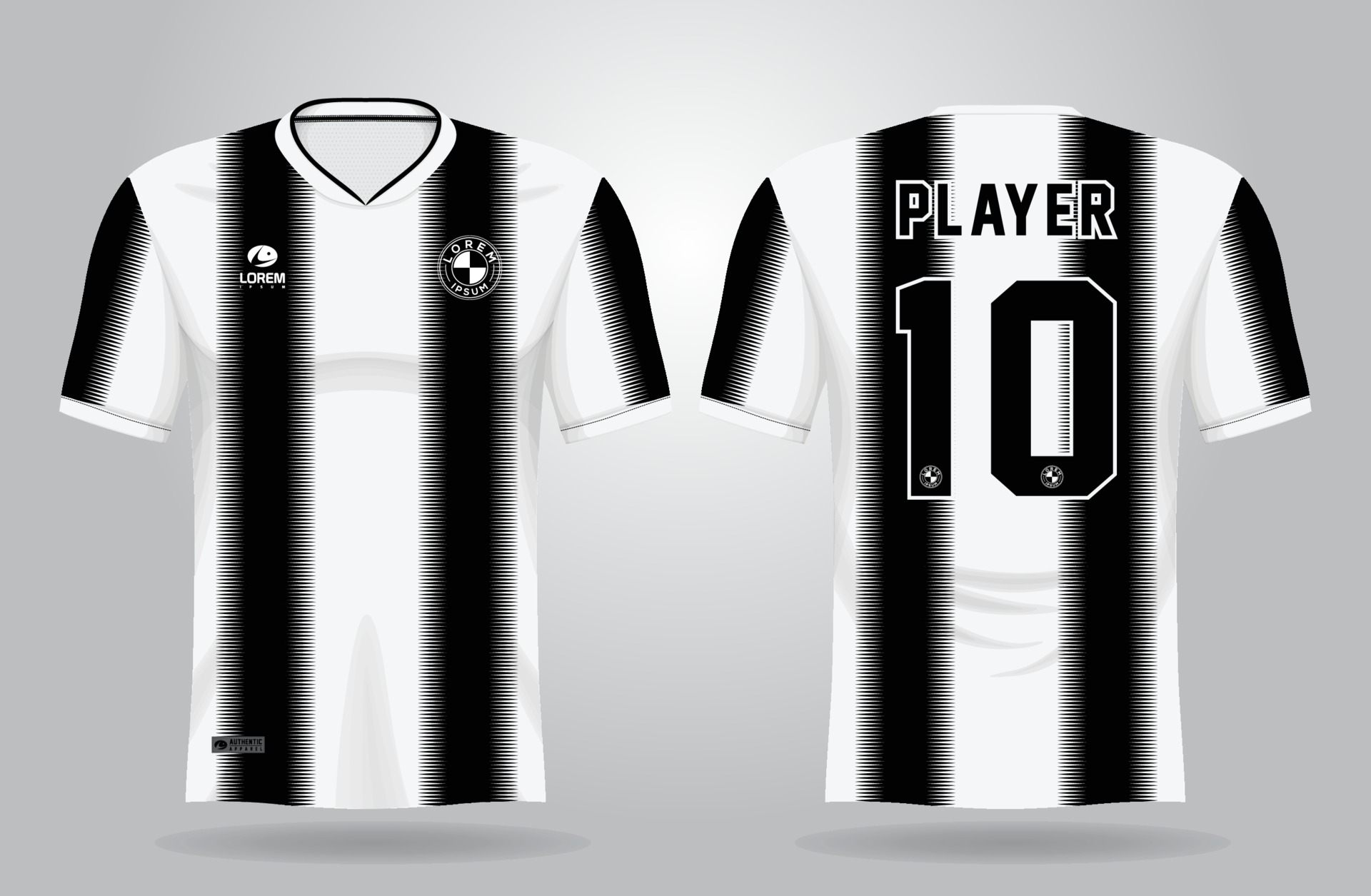 modelo de camisa esporte xadrez branco preto para uniformes de time e  design de camiseta de futebol 2854472 Vetor no Vecteezy