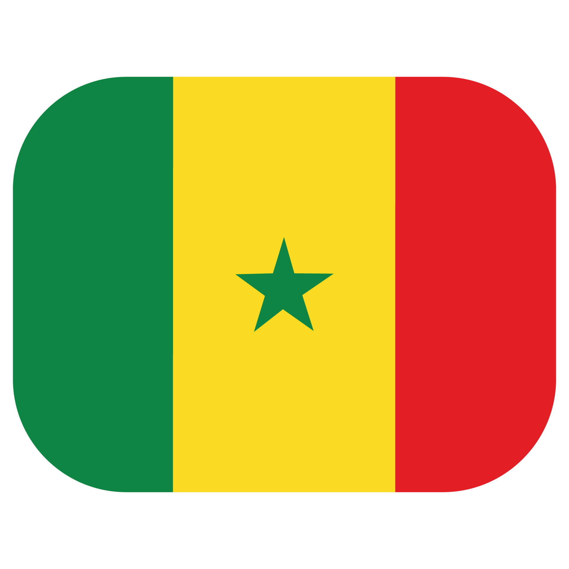 Senegal bandeira. bandeira do Senegal dentro forma 24536766 Vetor no  Vecteezy