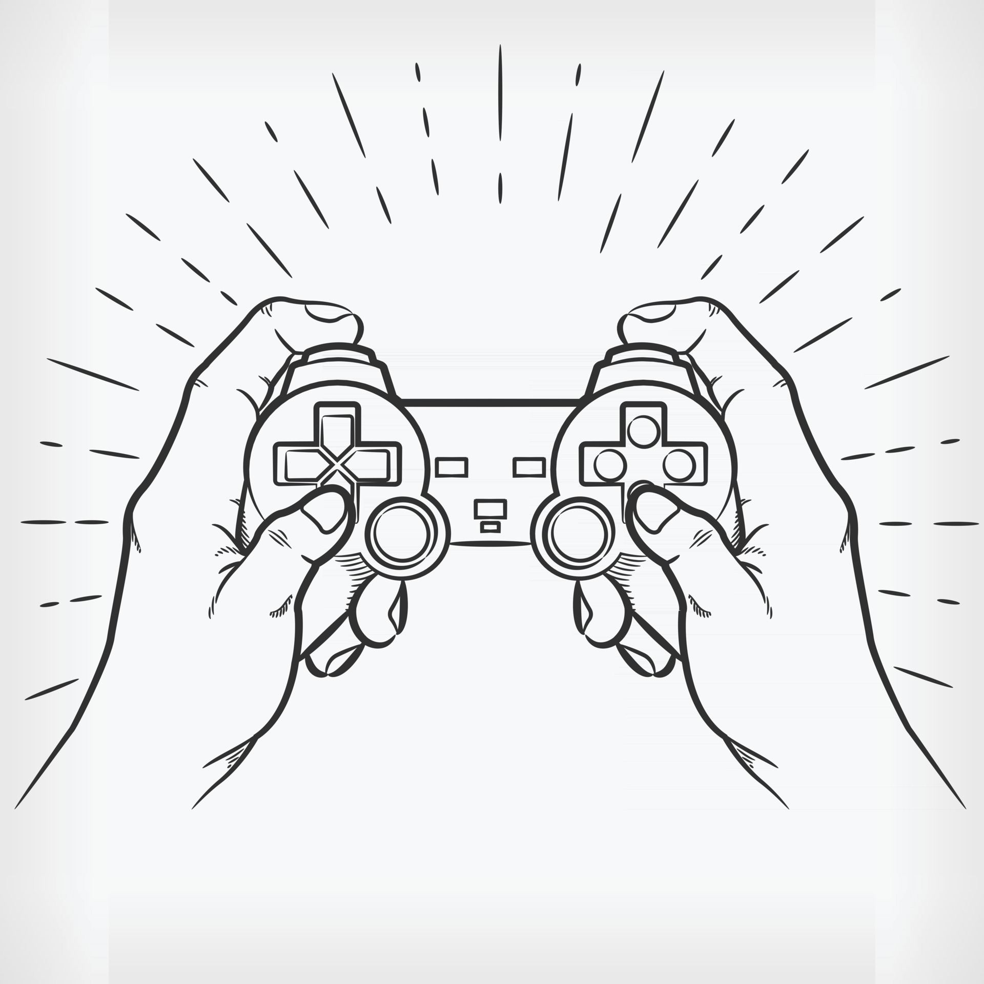 Dois Jogadores Lutam Com a Tela Do Jogo E Mãos Segurando Joysticks Para  Jogos Ilustração do Vetor - Ilustração de controle, cartoon: 213074133