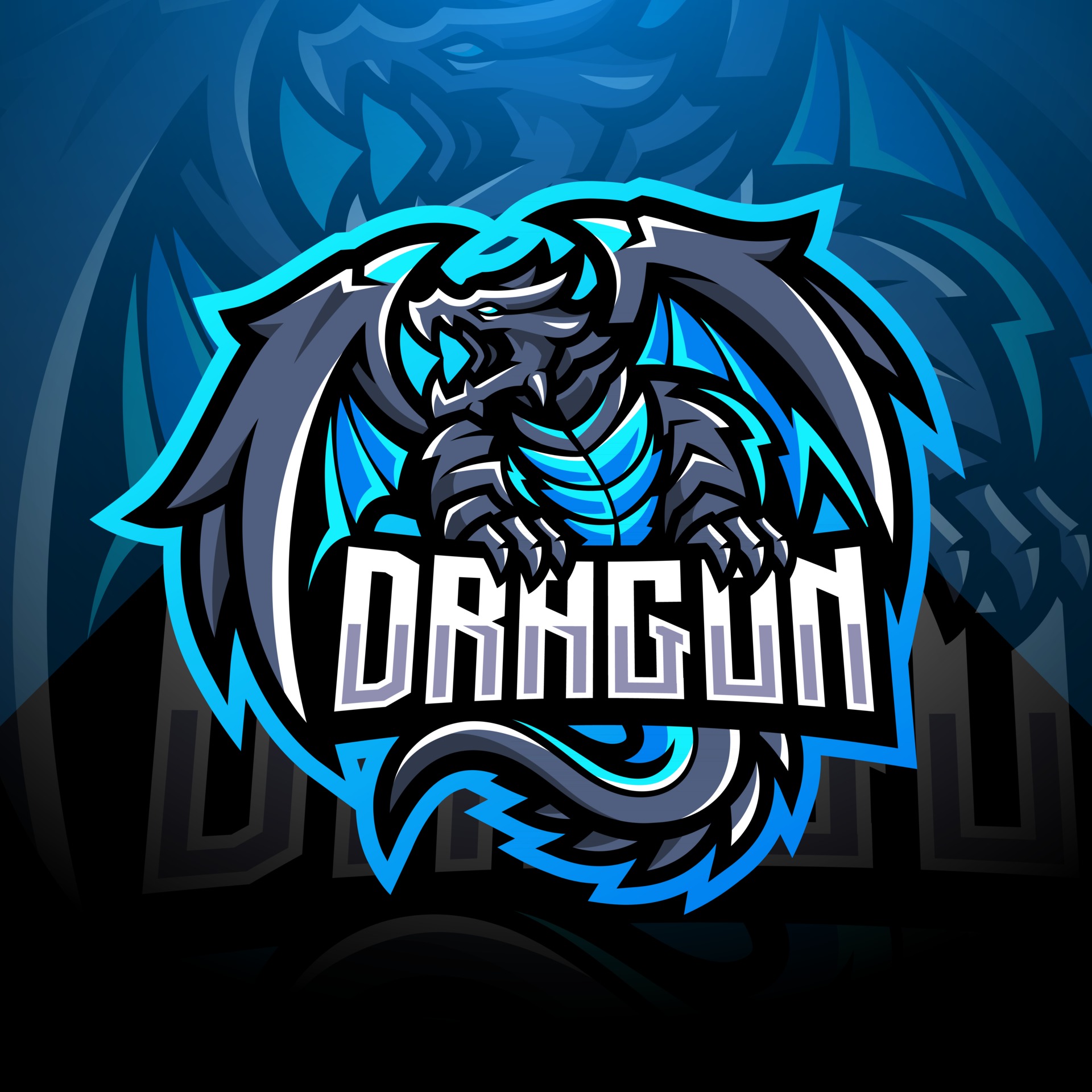 Mascote Do Jogo Do Logotipo Blue Dragon Esport PNG , Dragão, Azul,  Ilustração Imagem PNG e Vetor Para Download Gratuito