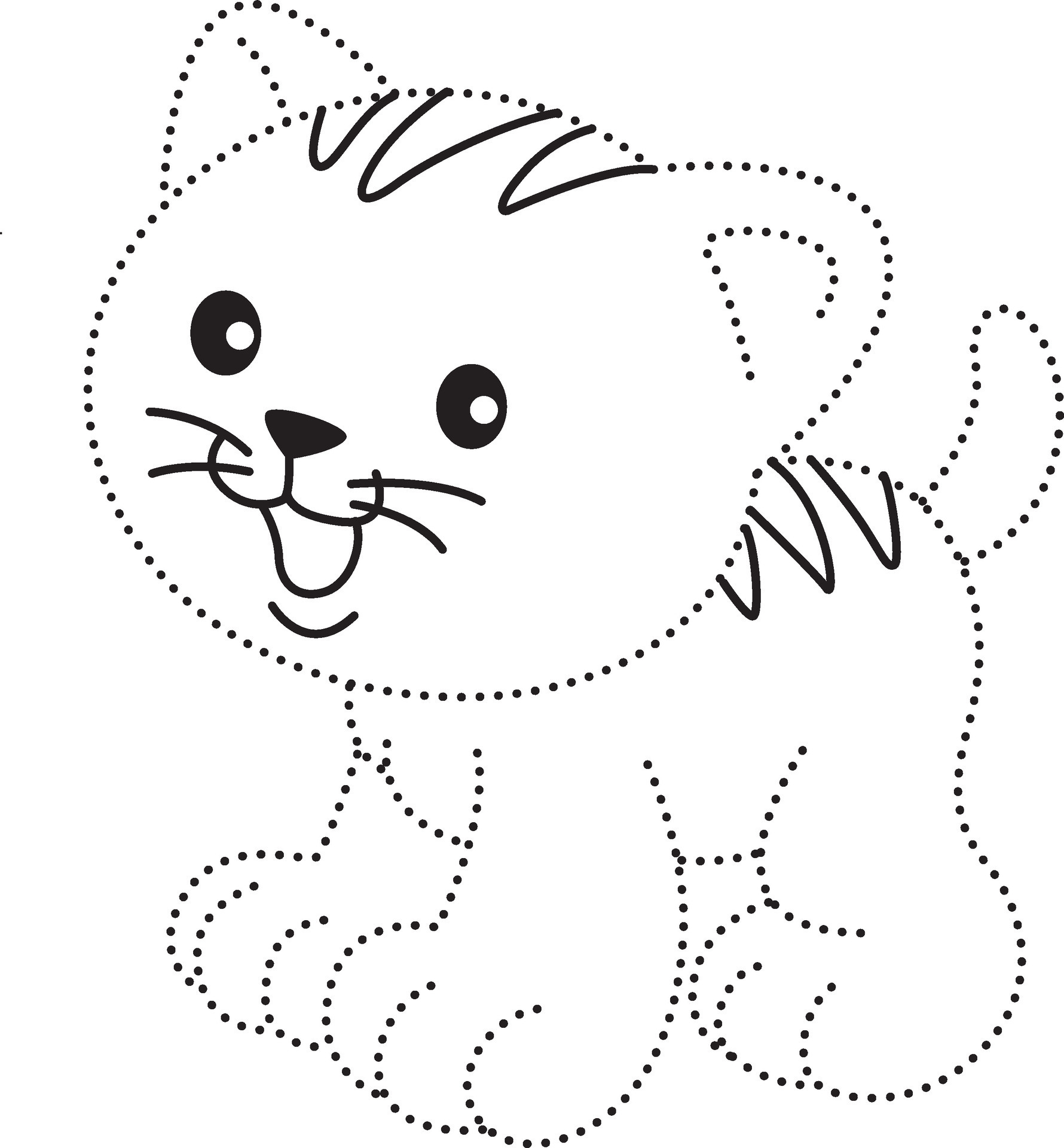 gato desenho animado animal rabisco anime kawaii página para