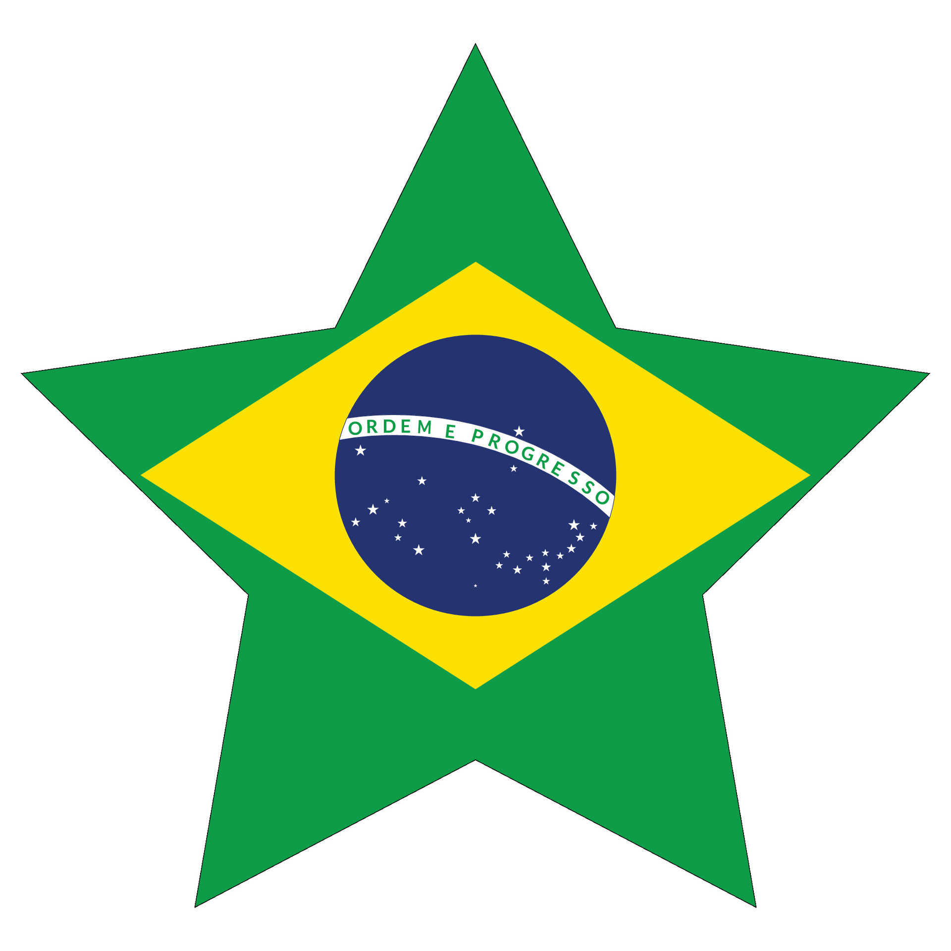 bandeira do brasil. Brasil bandeira forma. 25862315 Vetor no Vecteezy