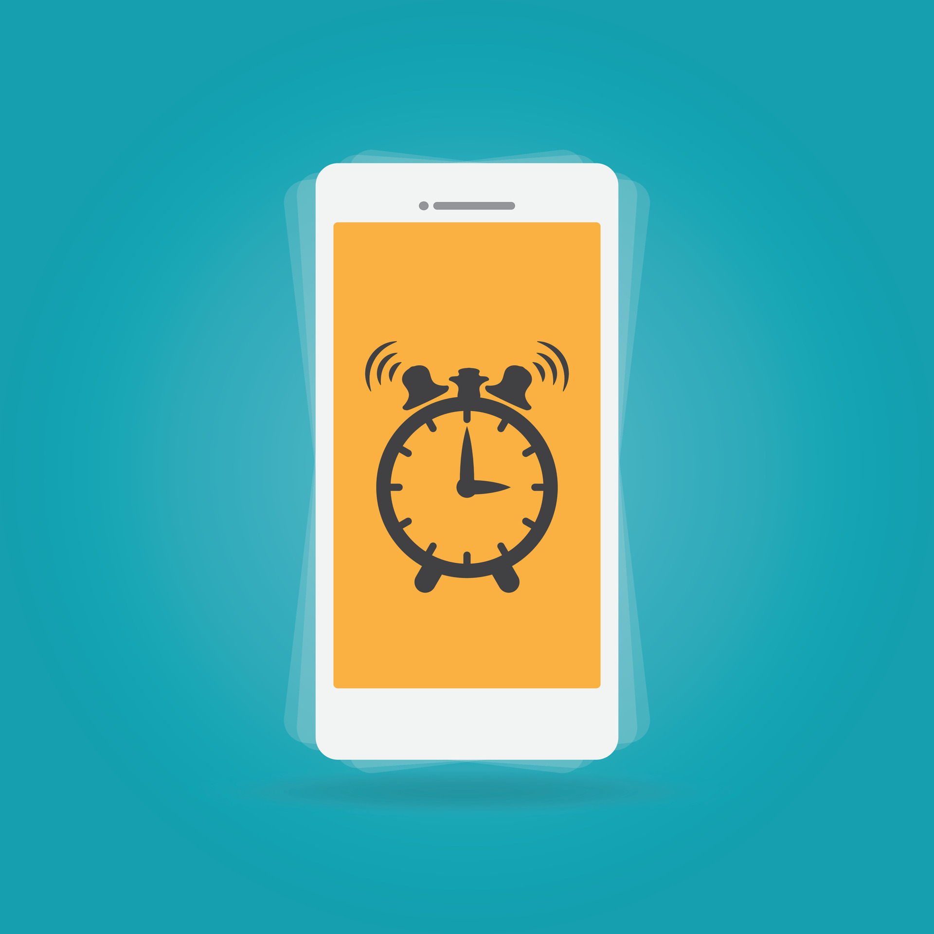 Aplicativo de relógio. aplicativo de telefone com alarme digital