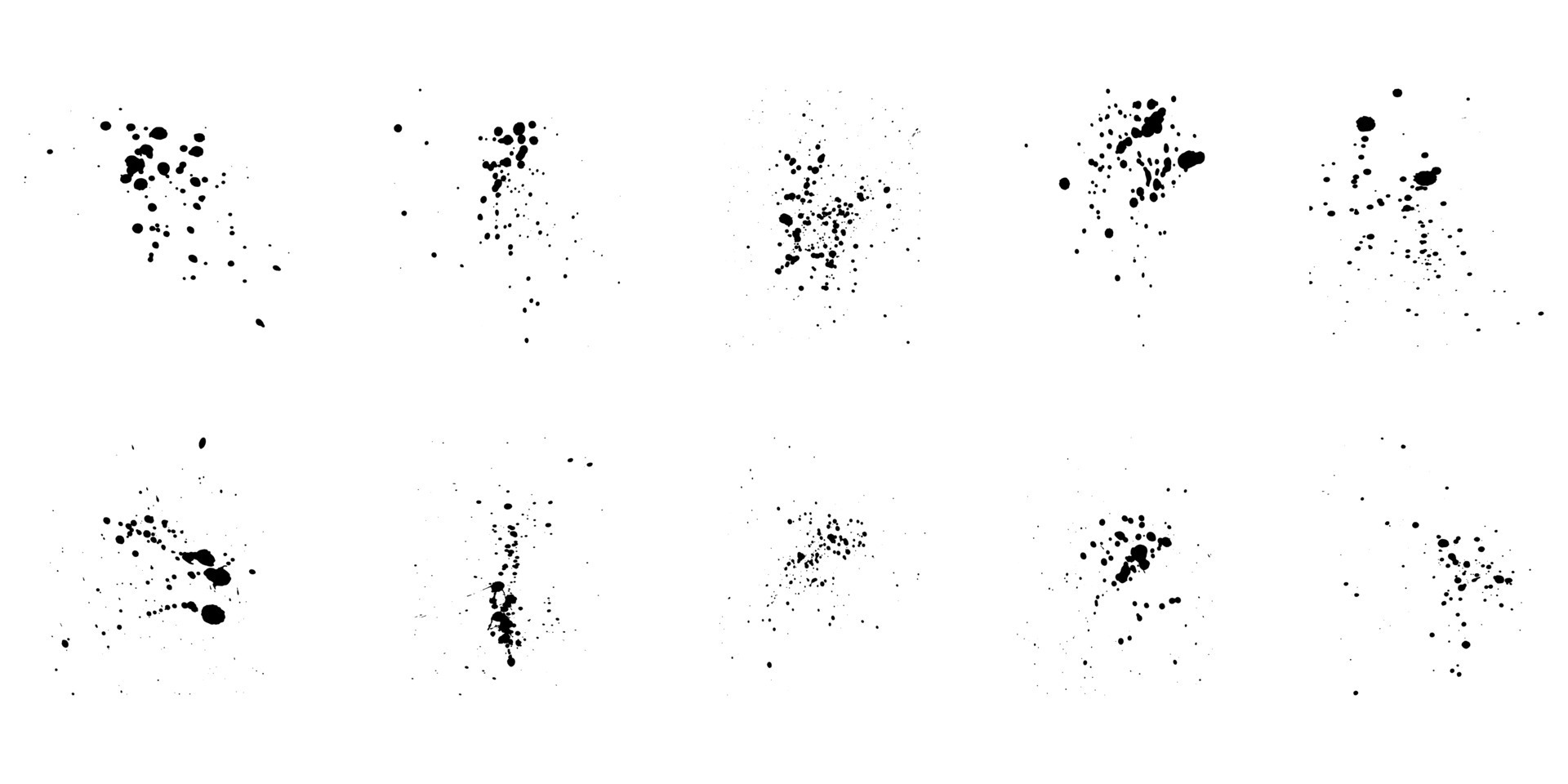 Vetores de O Jogo Da Pintura Preta Splatters Da Tinta Textura Do Grunge  Cursos Da Escova Escovas Borra Gotas Espirra Elementos Artísticos Sujos Do  Projeto Da Coleção Do Vetor Pincel Silhueta Do