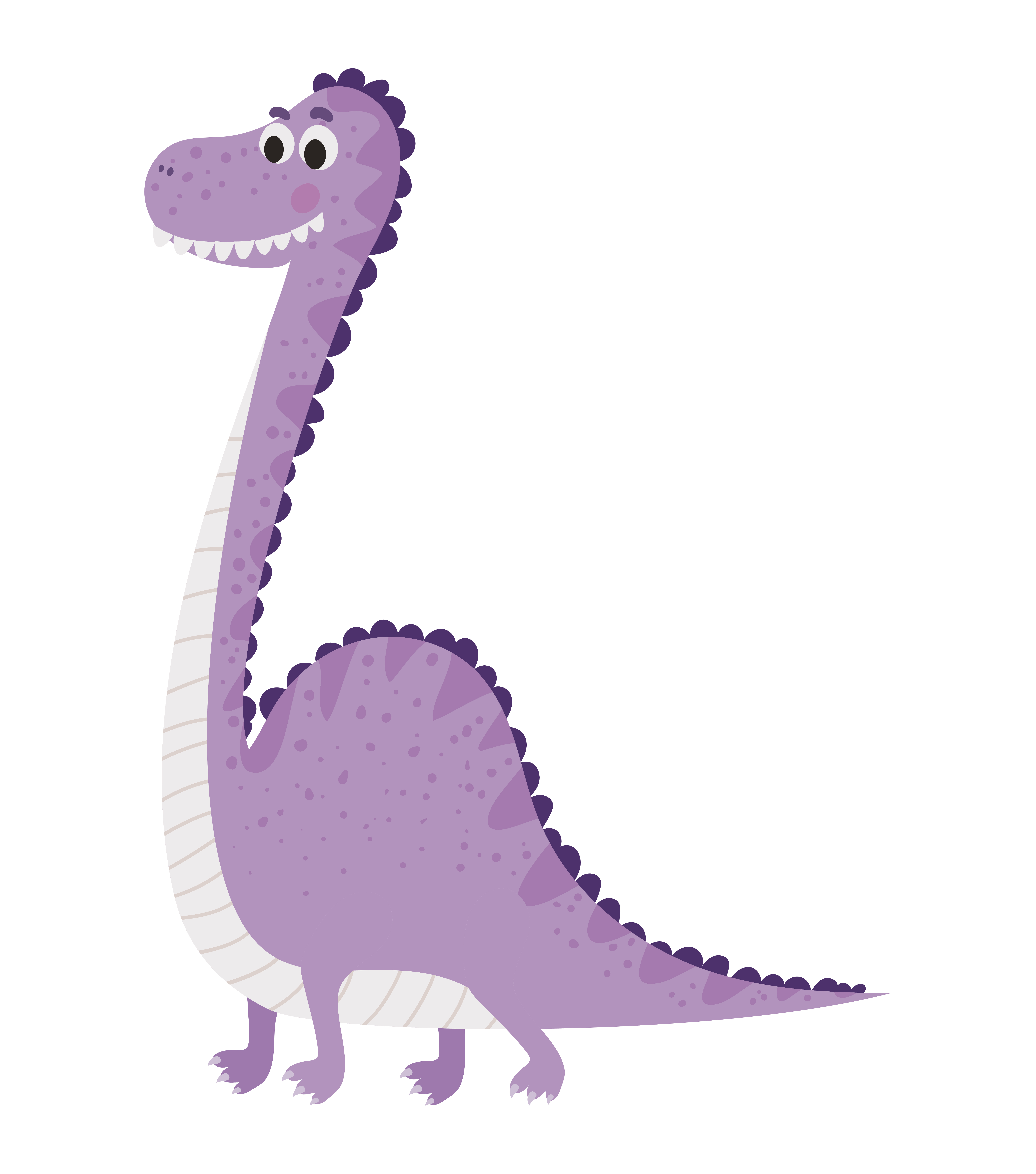 ilustração infantil de um dinossauro roxo 2740673 Vetor no Vecteezy
