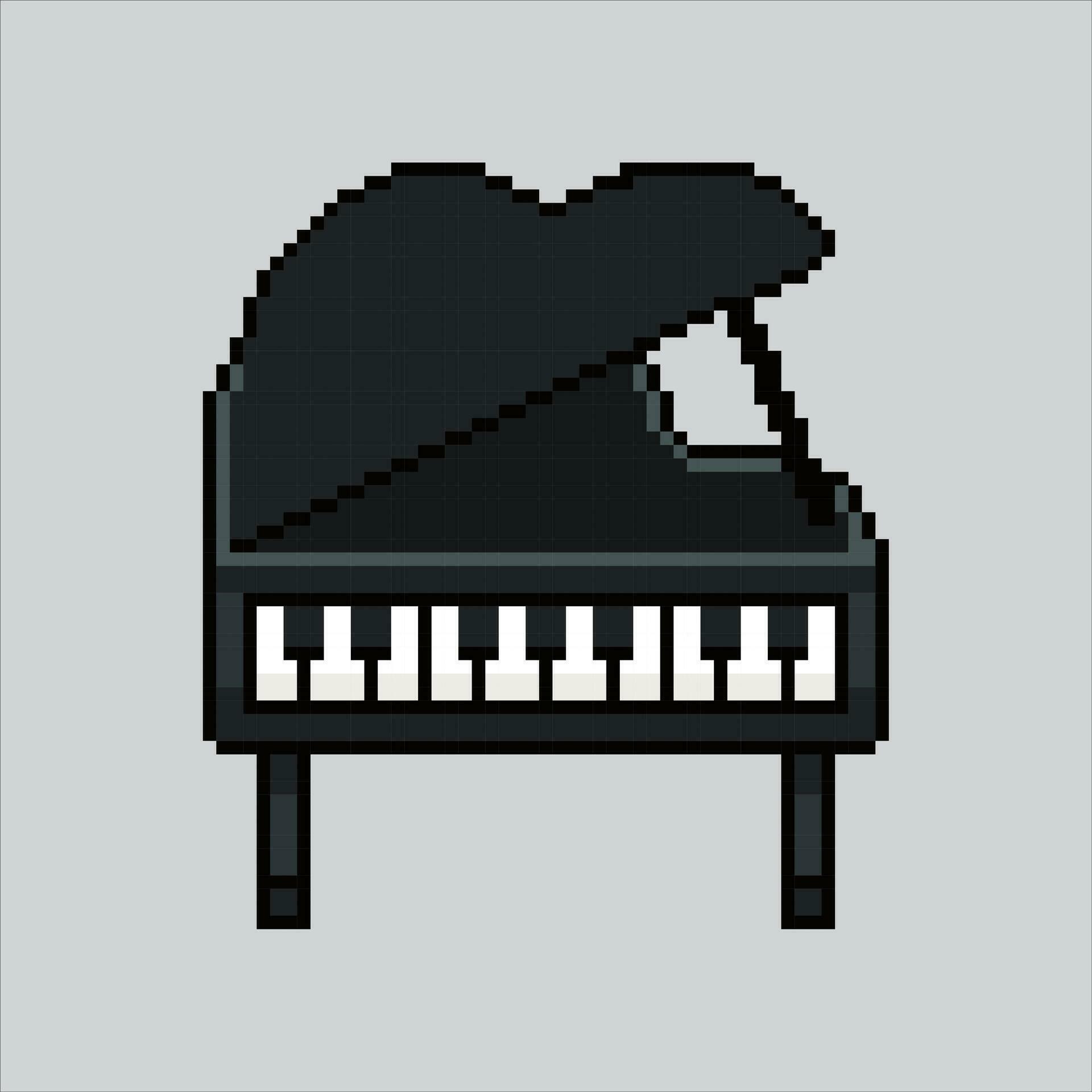 pixel arte ilustração piano. pixelizada piano. piano música ícone  pixelizada para a pixel arte jogos e ícone para local na rede Internet e  vídeo jogo. velho escola retrô. 27791293 Vetor no Vecteezy