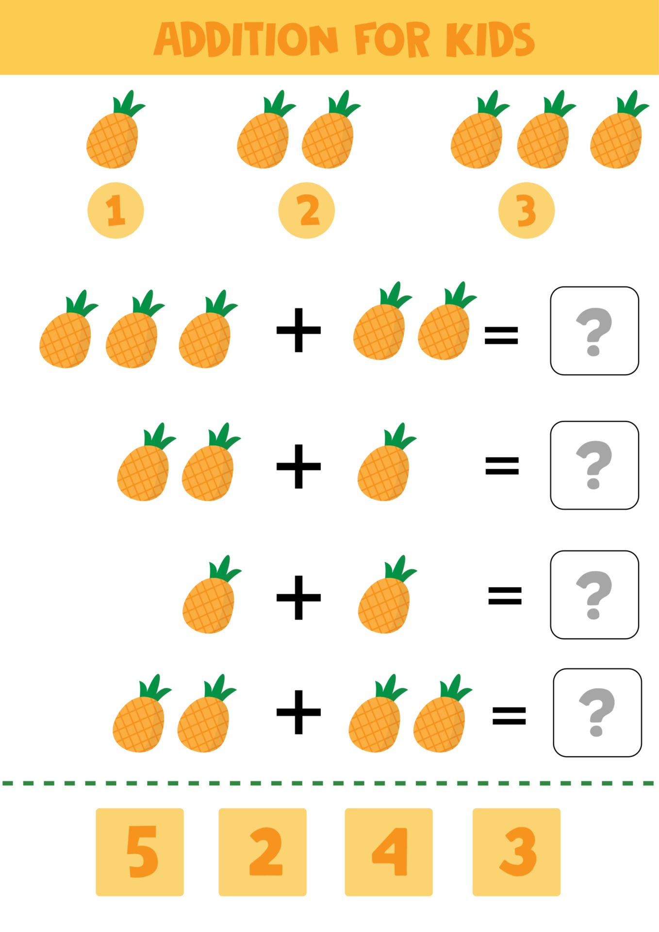 Jogo Educacional Da Matemática Para Crianças Atividade De Harmonização Da  Matemática Contando O Jogo Para Crianças, Adição Ilustração do Vetor -  Ilustração de elementar, professor: 102858624