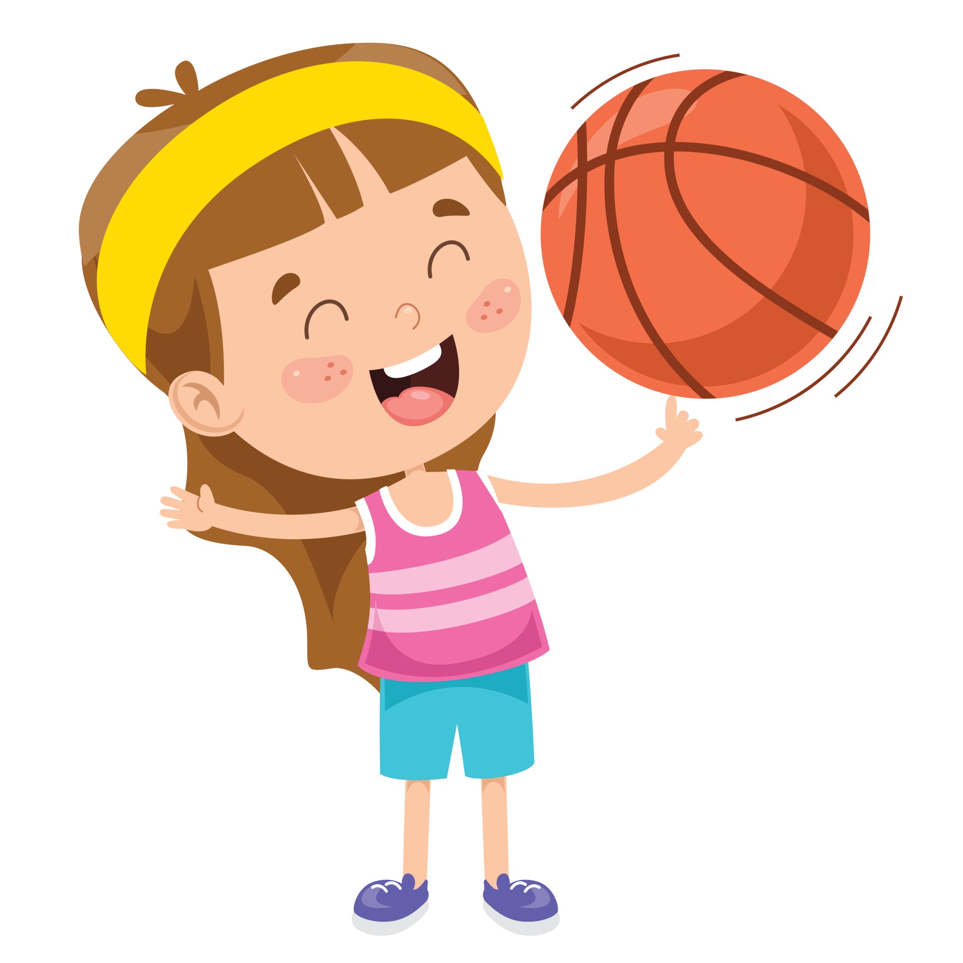 menina jogando basquete para colorir para crianças 6823516 Vetor no Vecteezy