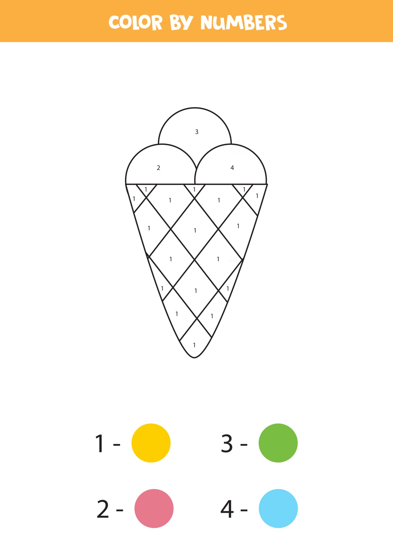 Eu espio a contagem do jogo de sorvete de desenho animado, sorvete, sundae,  palito de chocolate e casquinha de baunilha. planilha de enigma de vetor  para crianças para desenvolvimento de habilidades matemáticas