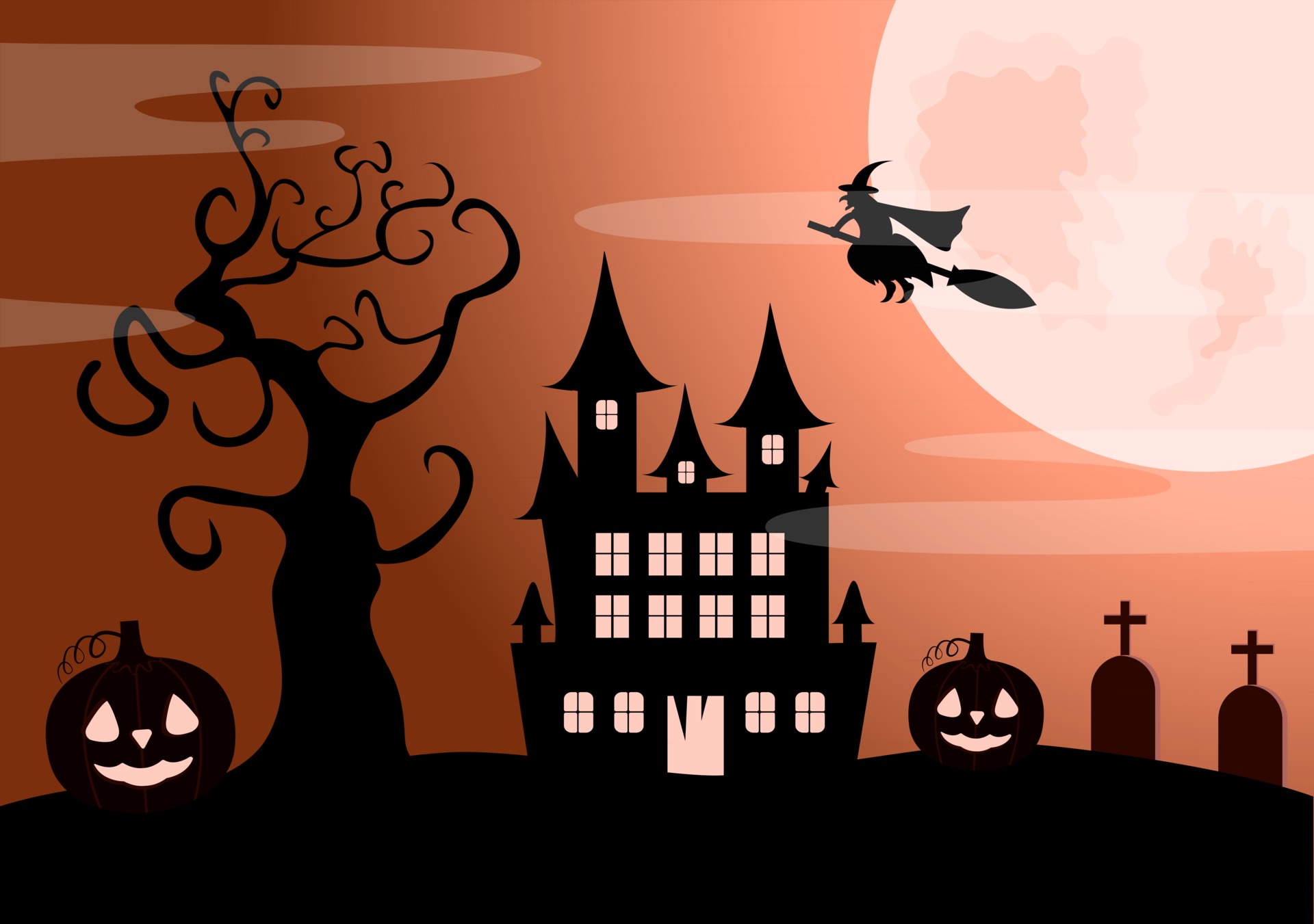 Conjunto De Halloween, Desenho De Linha De Halloween Ilustração Stock -  Ilustração de noite, partido: 159669825