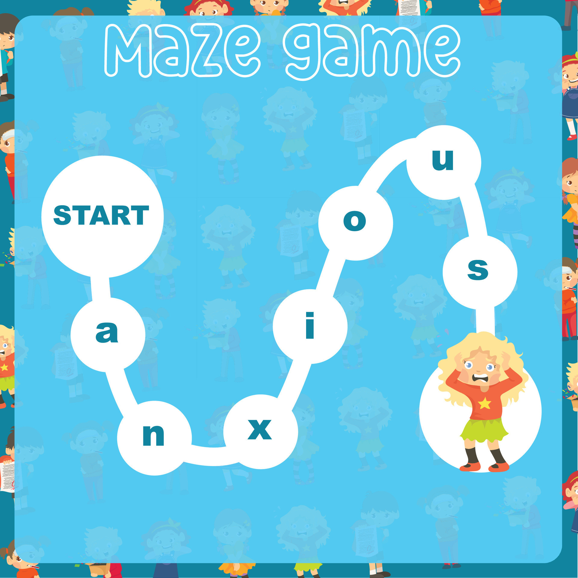 Planilha do jogo labirinto planilha para aprender inglês atividade  educacional para crianças