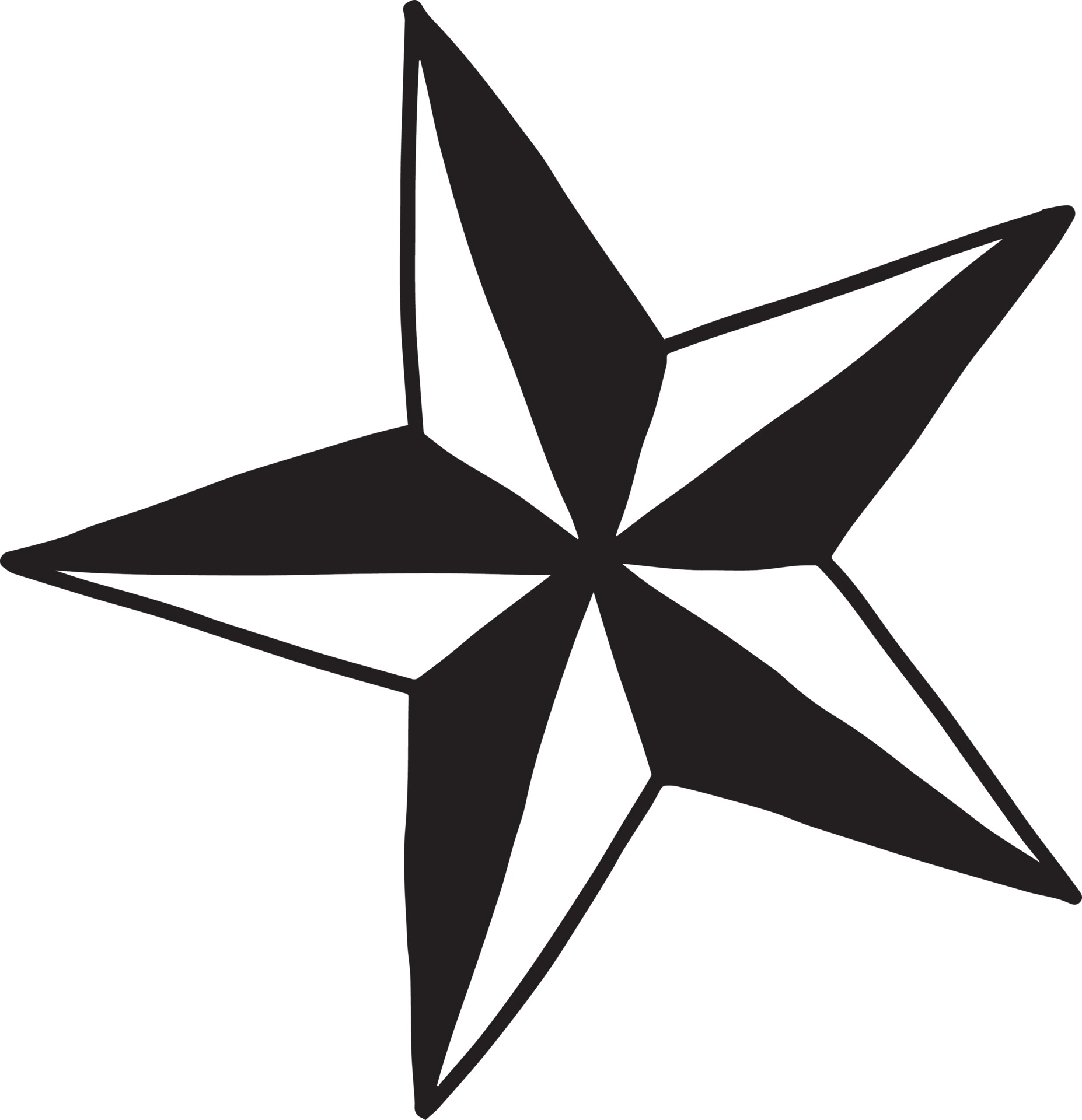 Svg Desenho Preto Mão Desenhada Estrela De Cinco Pontas Ilustração