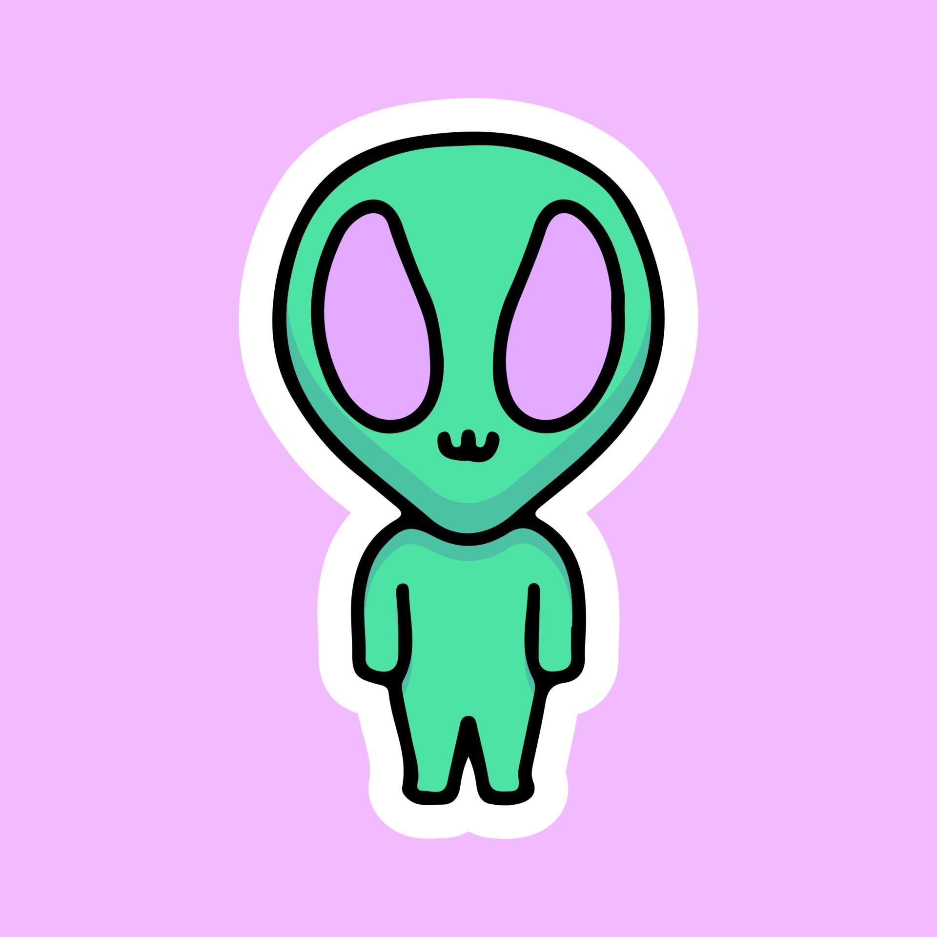 Mascote De Desenho Animado Alienígena Verde Ilustração Stock - Ilustração  de cosmos, estrangeiro: 240491083