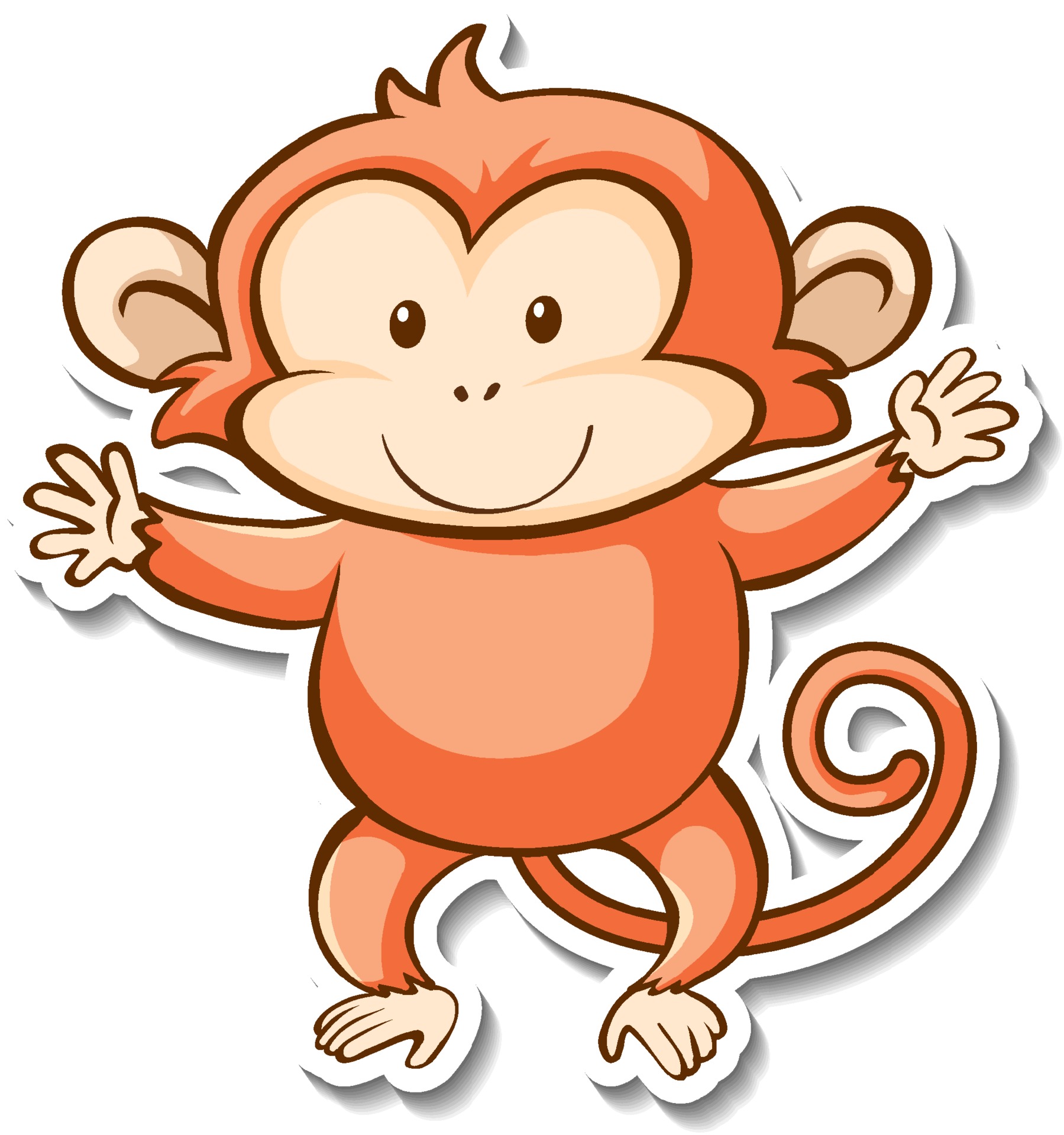 Vetores de Adesivo De Um Macaco Louco Dos Desenhos Animados e mais imagens  de Animal - Animal, Arte, Clip Art - iStock