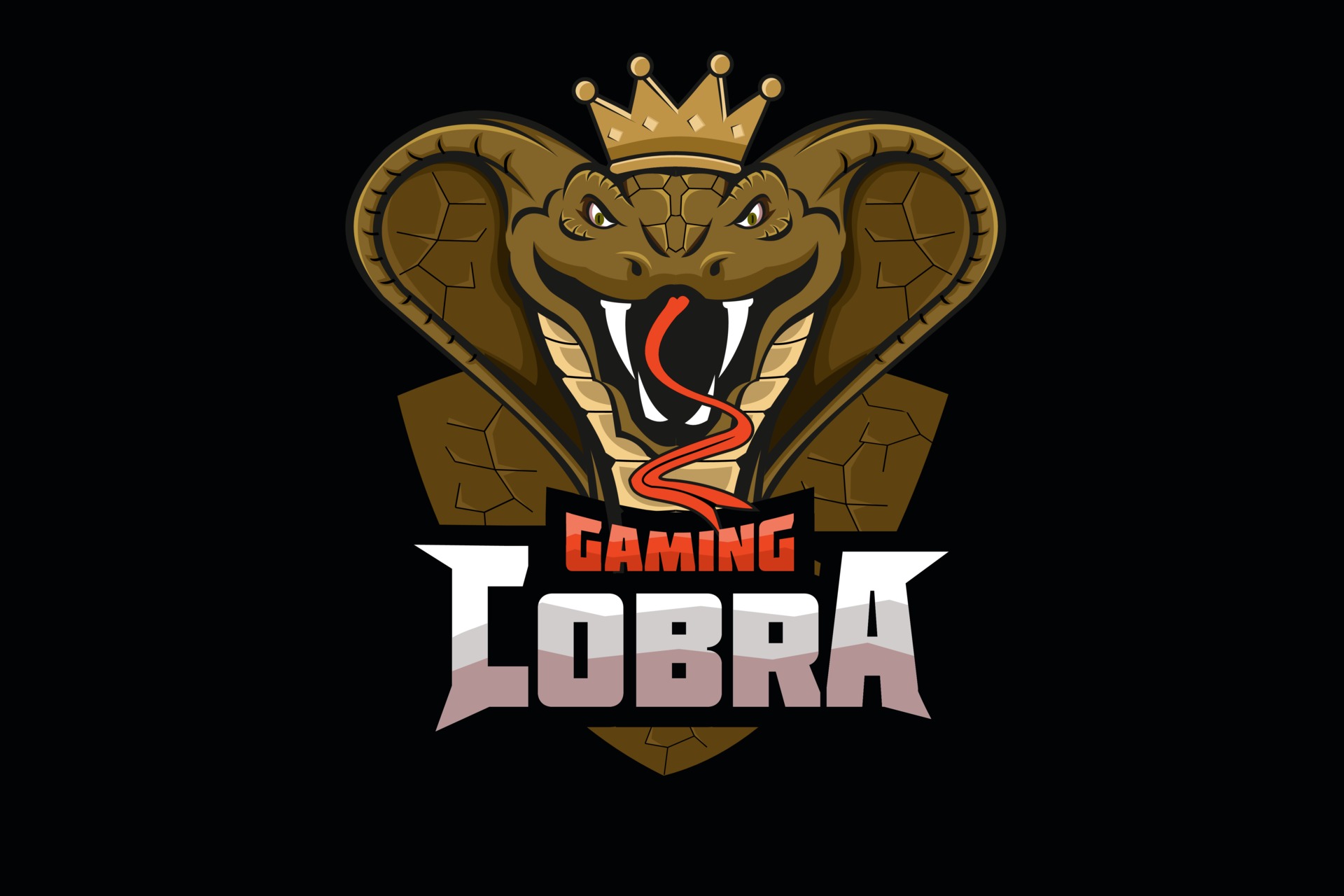 Logotipo De Jogos Mascot De Cobra Para O  Do Streaming